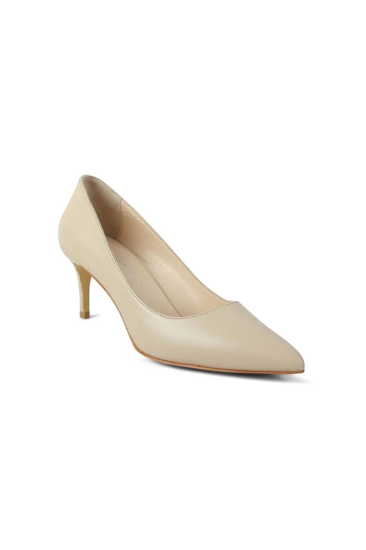 Karvenshoes Kadın Hakiki Ten Deri Stiletto