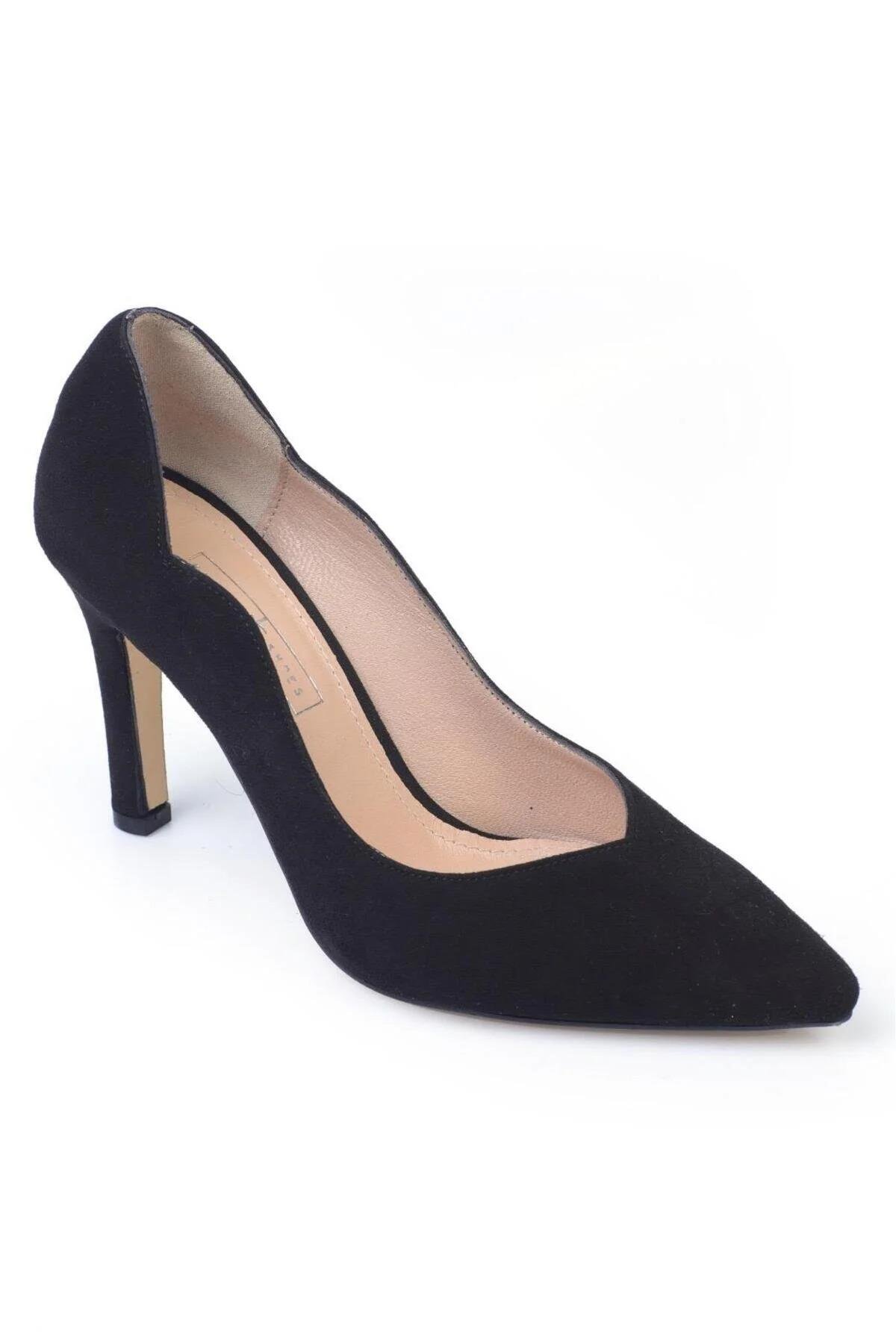 Karvenshoes Si̇yah Süet Sti̇letto 25