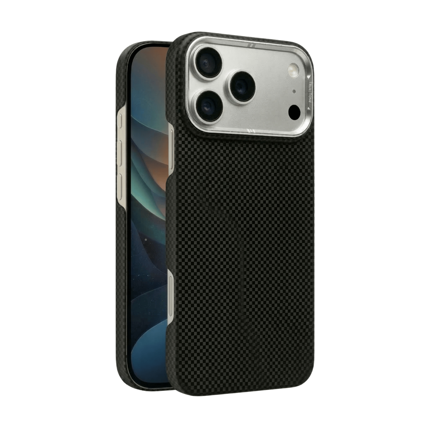 Fulltech PC1 iPhone 17 Pro Max Magsafe Karbon Tasarım Kılıf - Desert Black