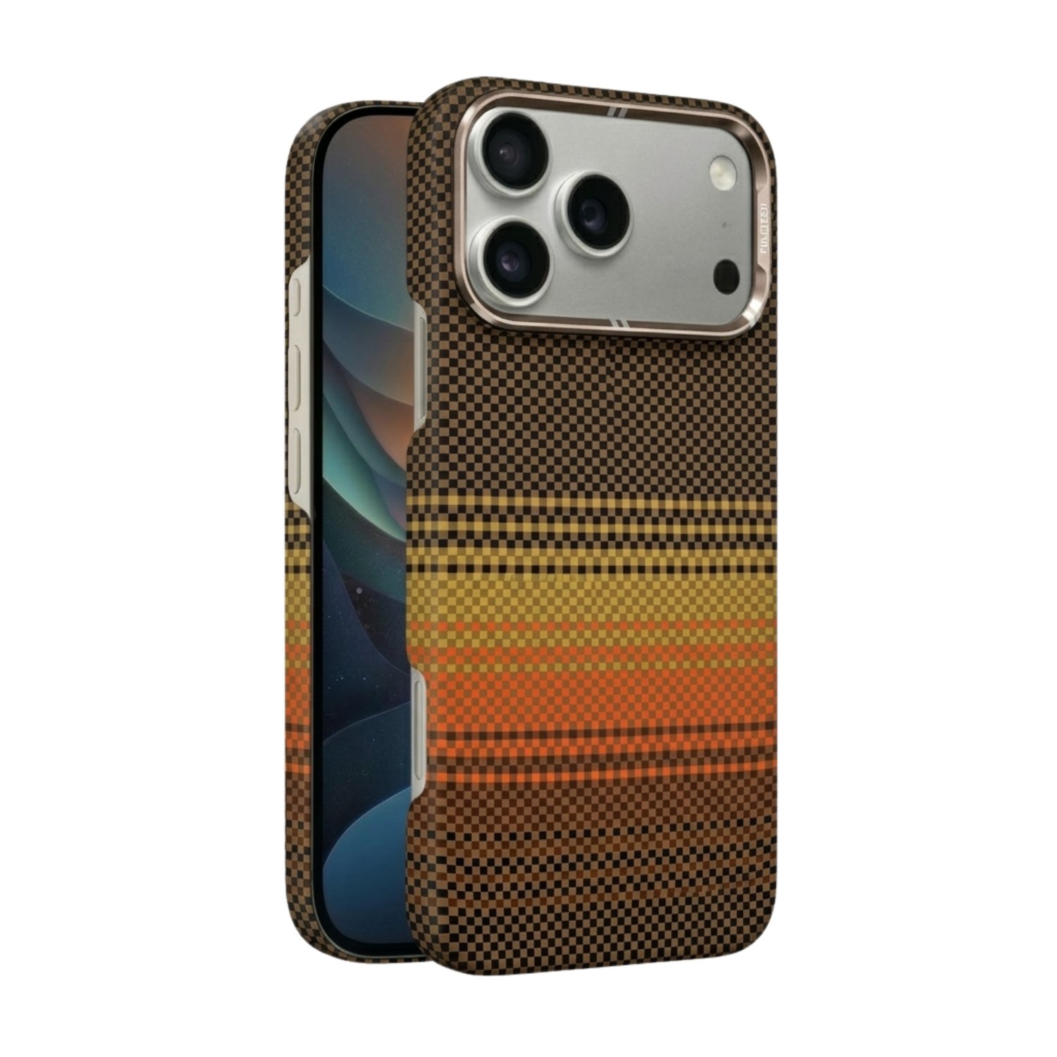 Fulltech PC1 iPhone 17 Pro Max Magsafe Karbon Tasarım Kılıf - Sunset
