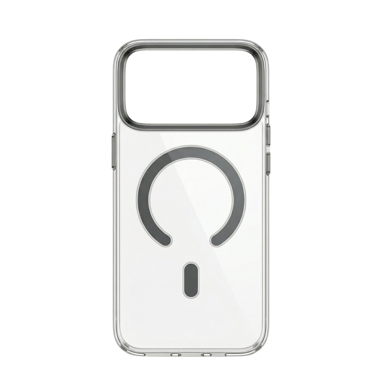 Fulltech PC3 iPhone 17 Pro Max Magsafe Karbon Tasarım Kılıf - Şeffaf Titanium Gray