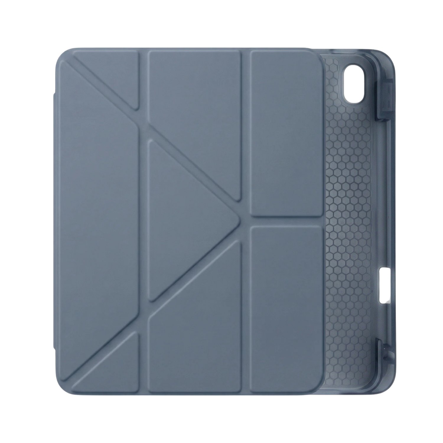 PS iPad A16 / 10.9 (10. nesil) Tri Folding Standlı Kılıf - Gri