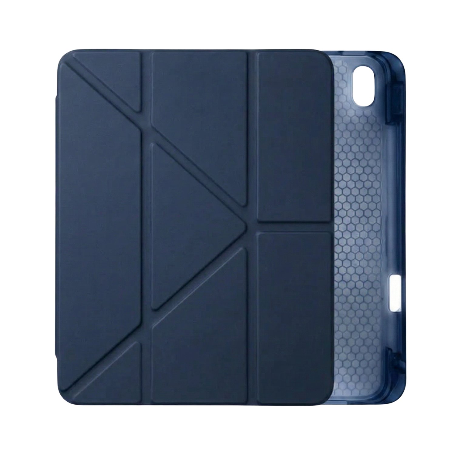 PS iPad A16 / 10.9 (10. nesil) Tri Folding Standlı Kılıf - Lacivert