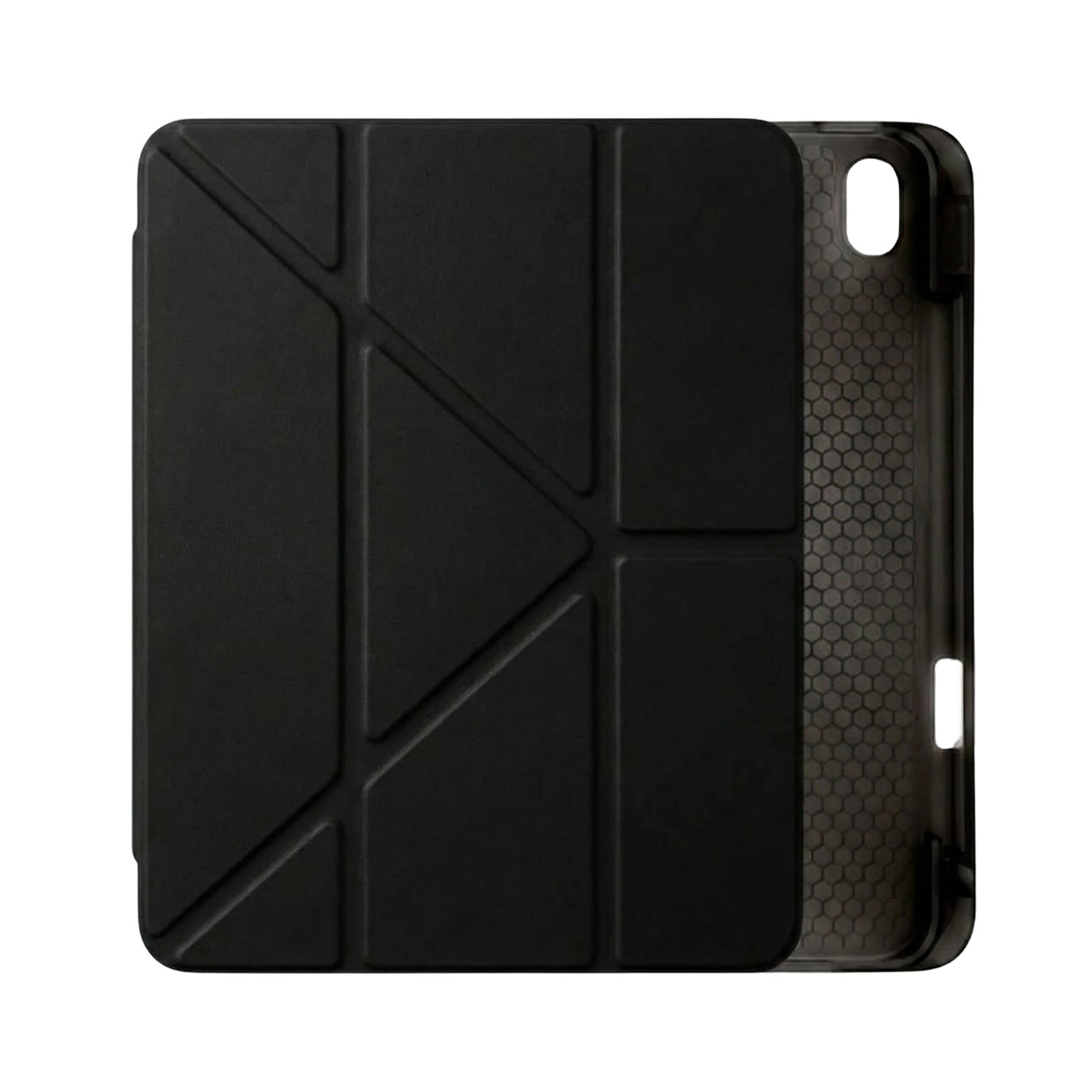 PS iPad A16 / 10.9 (10. nesil) Tri Folding Standlı Kılıf - Siyah
