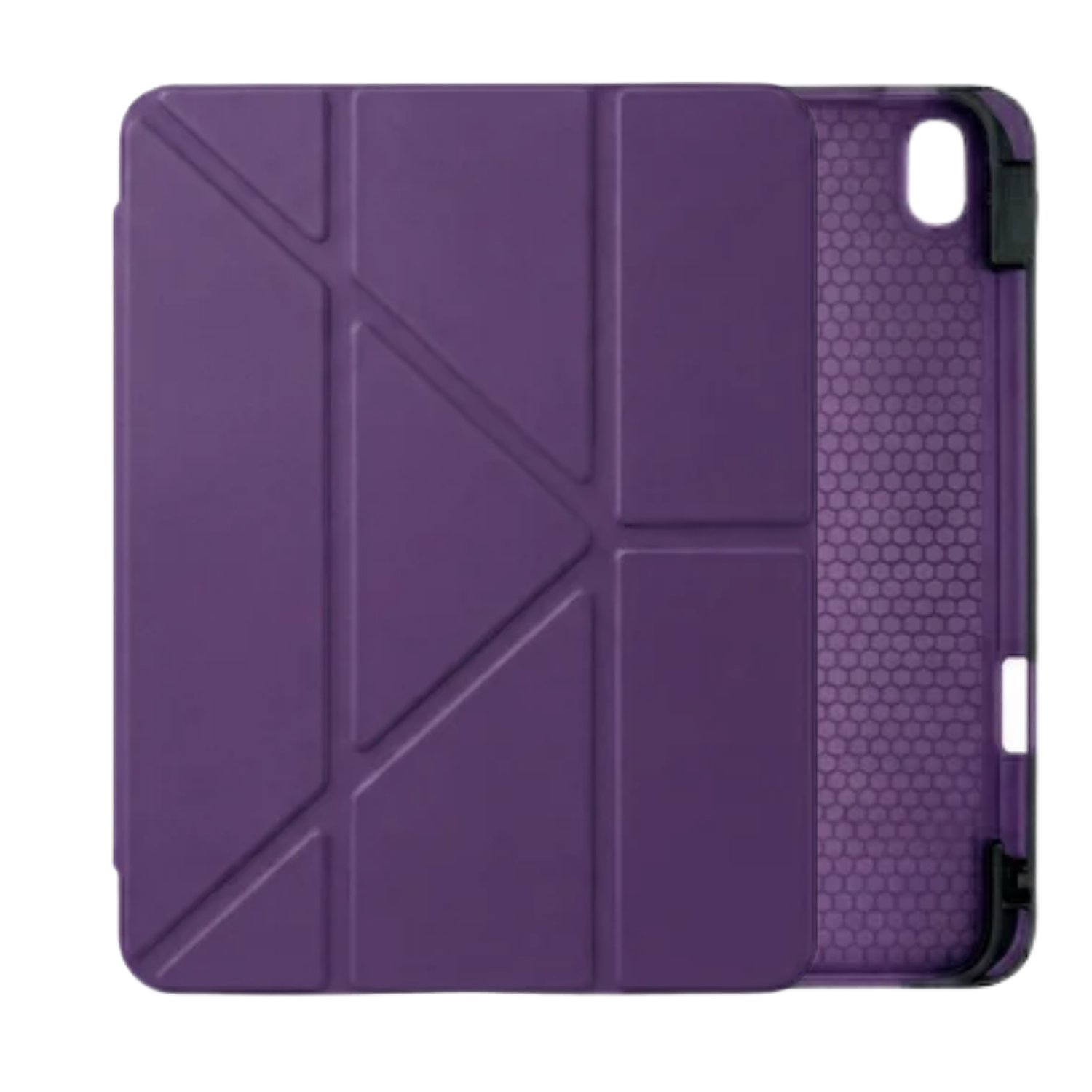 PS iPad A16 / 10.9 (10. nesil) Tri Folding Standlı Kılıf - Mor