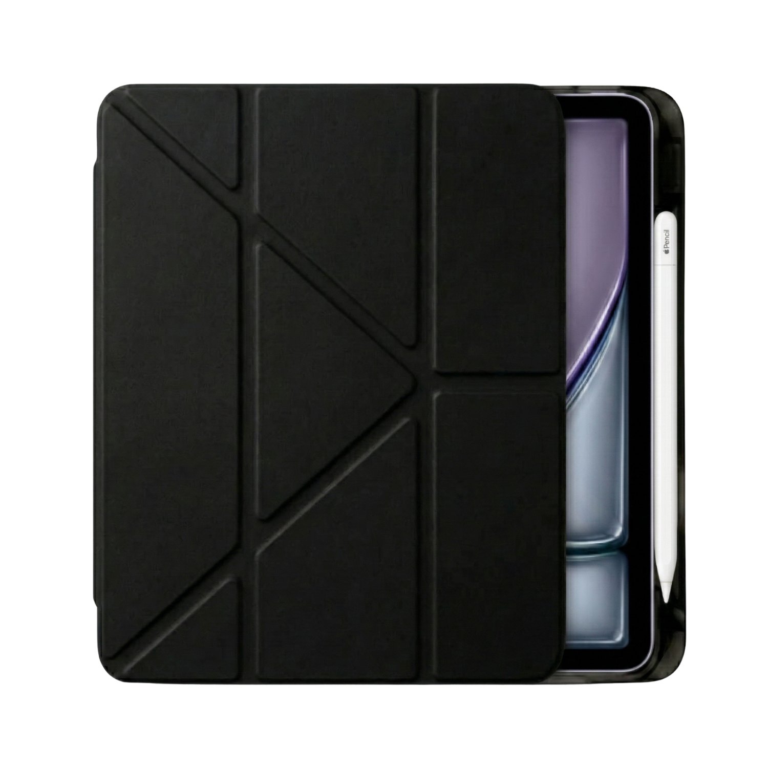 PS iPad Air 11 inç (M4)/(M3)/(M2) Tri Folding Standlı Kılıf - Siyah
