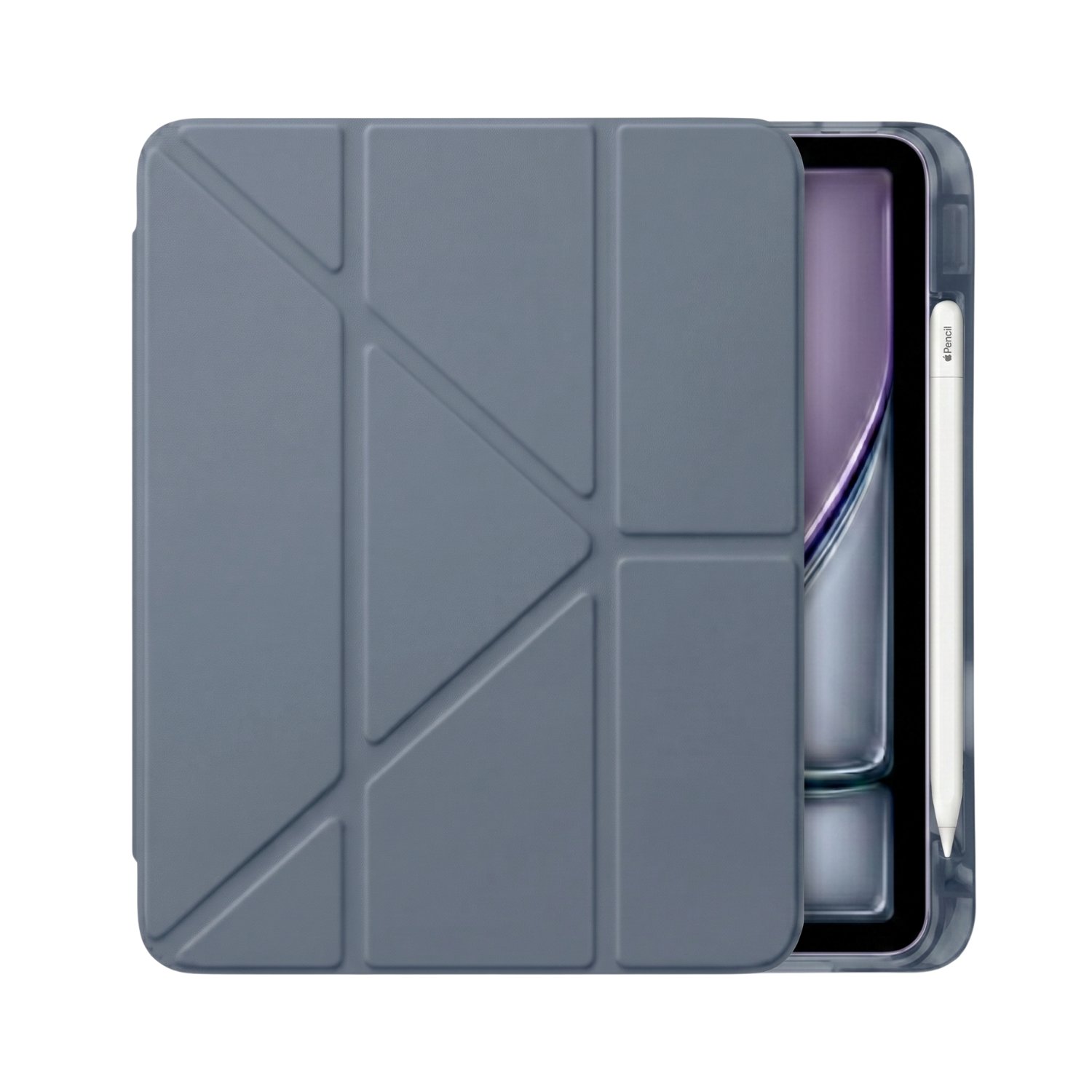 PS iPad Air 11 inç (M4)/(M3)/(M2) Tri Folding Standlı Kılıf - Gri