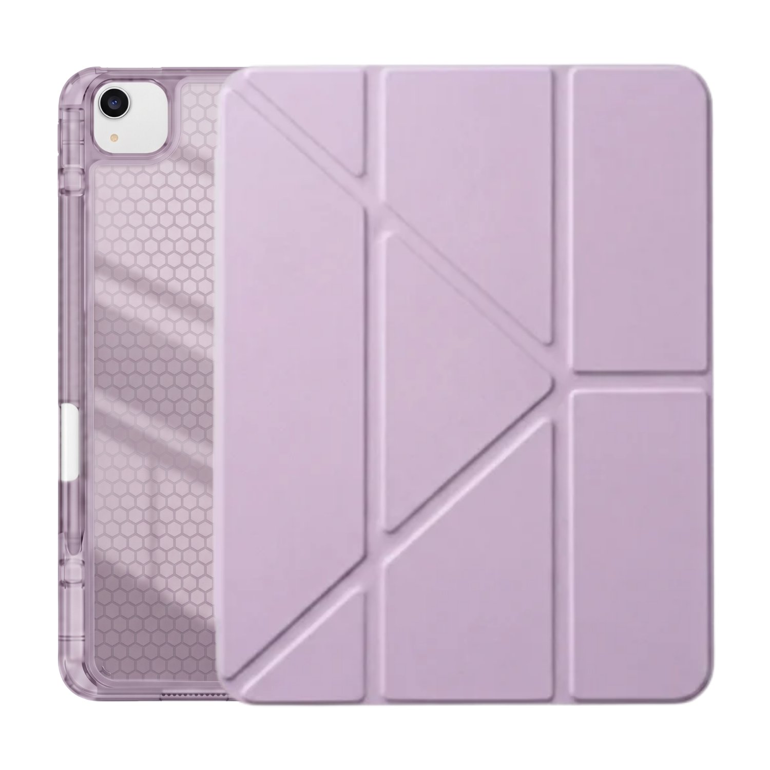 PS iPad Air 13 inç (M4)/(M3)/(M2) Tri Folding Standlı Kılıf - Lila