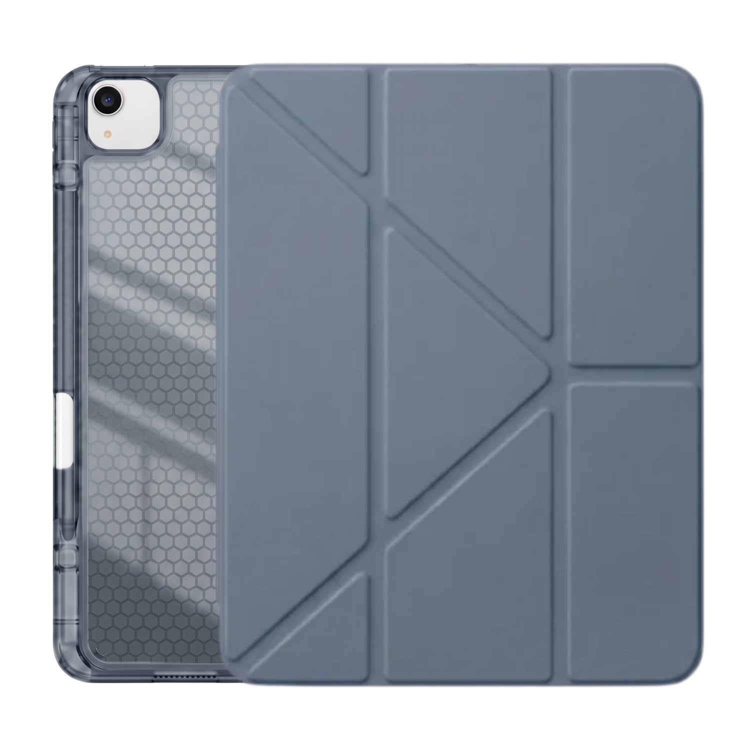 PS iPad Air 13 inç (M4)/(M3)/(M2) Tri Folding Standlı Kılıf - Gri