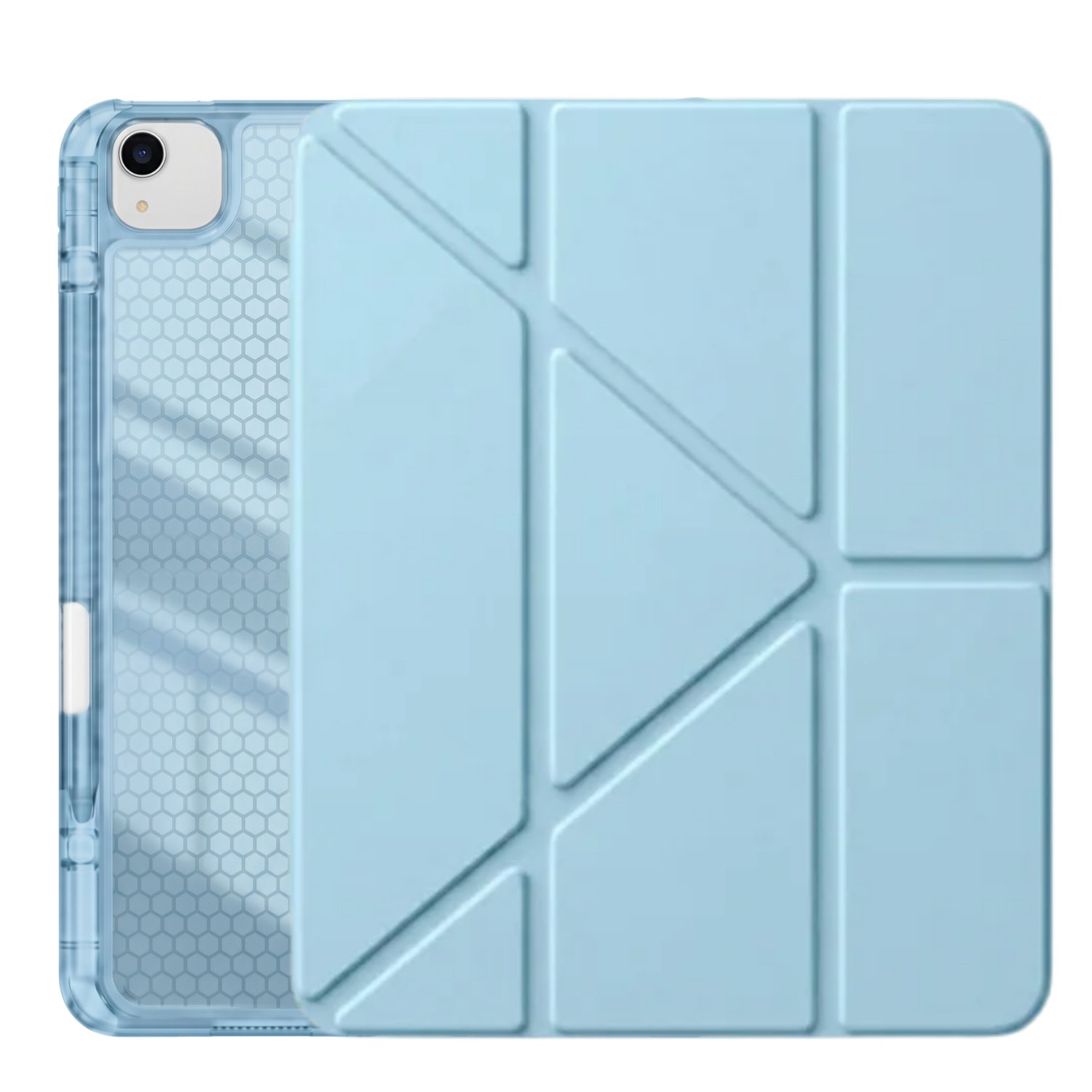 PS iPad Air 13 inç (M4)/(M3)/(M2) Tri Folding Standlı Kılıf - Turkuaz