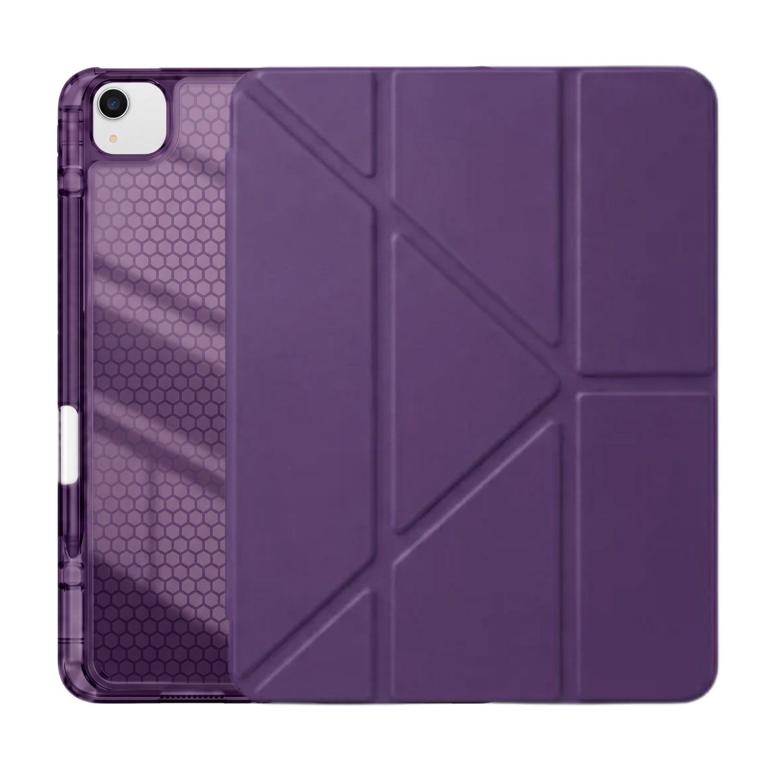 PS iPad Air 13 inç (M4)/(M3)/(M2) Tri Folding Standlı Kılıf - Mor