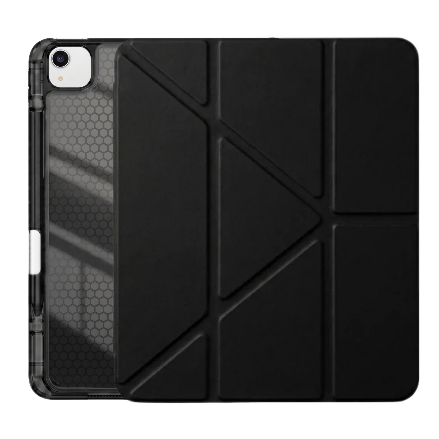 PS iPad Air 13 inç (M4)/(M3)/(M2) Tri Folding Standlı Kılıf - Siyah