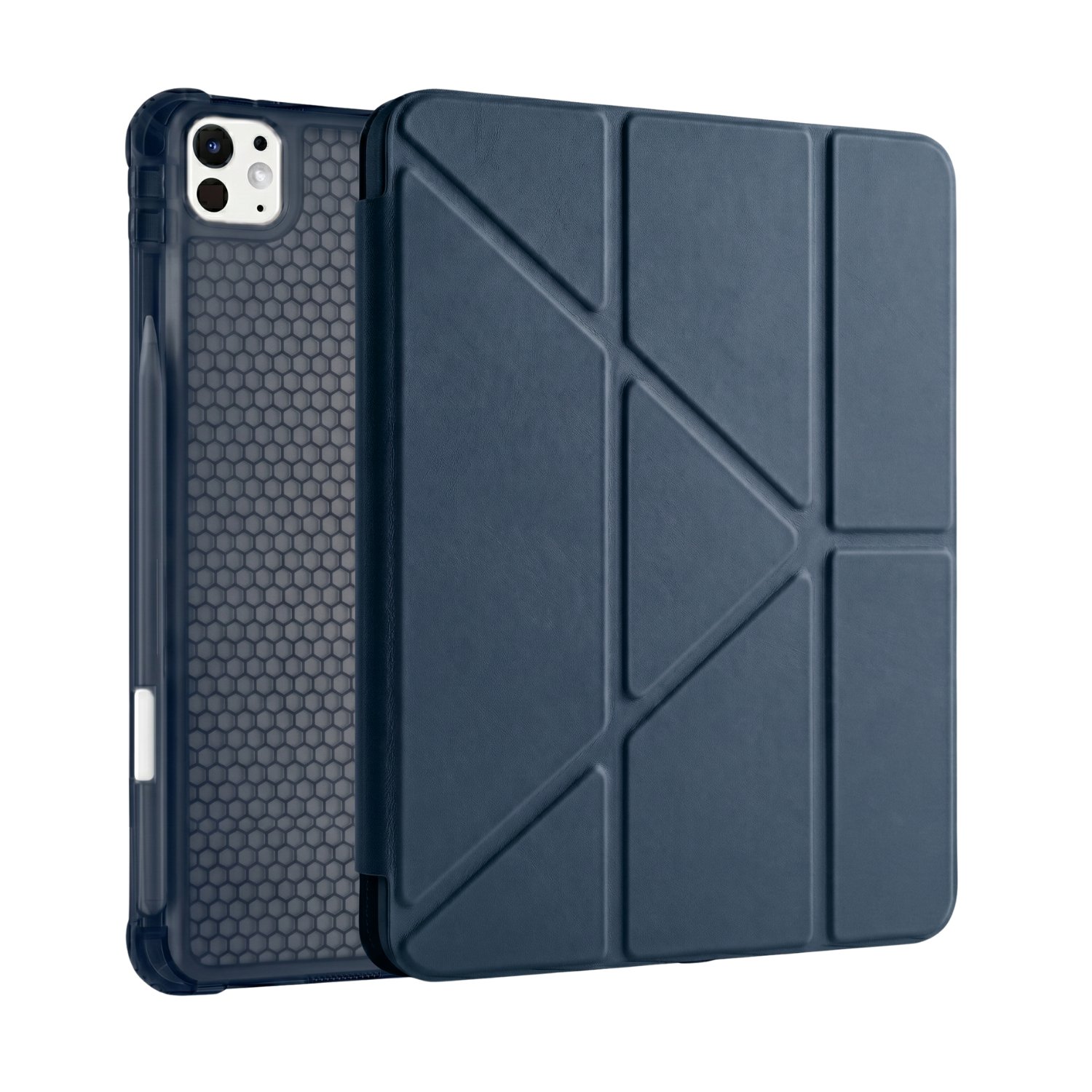 PS iPad Pro 11 inç (M5)/(M4) Tri Folding Standlı Kılıf - Lacivert