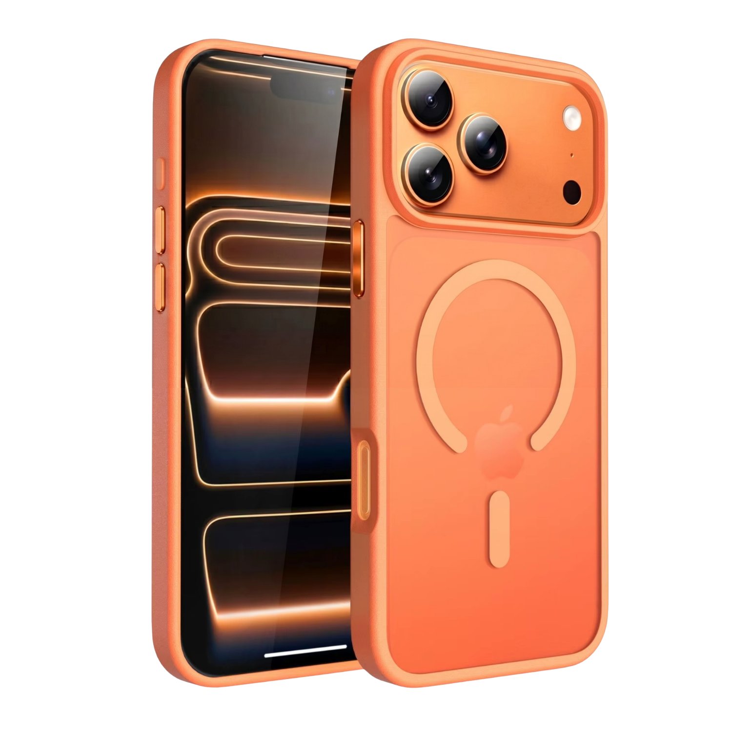 PS iPhone 17 Pro Max Mist Serisi Magsafe Kılıf - Turuncu