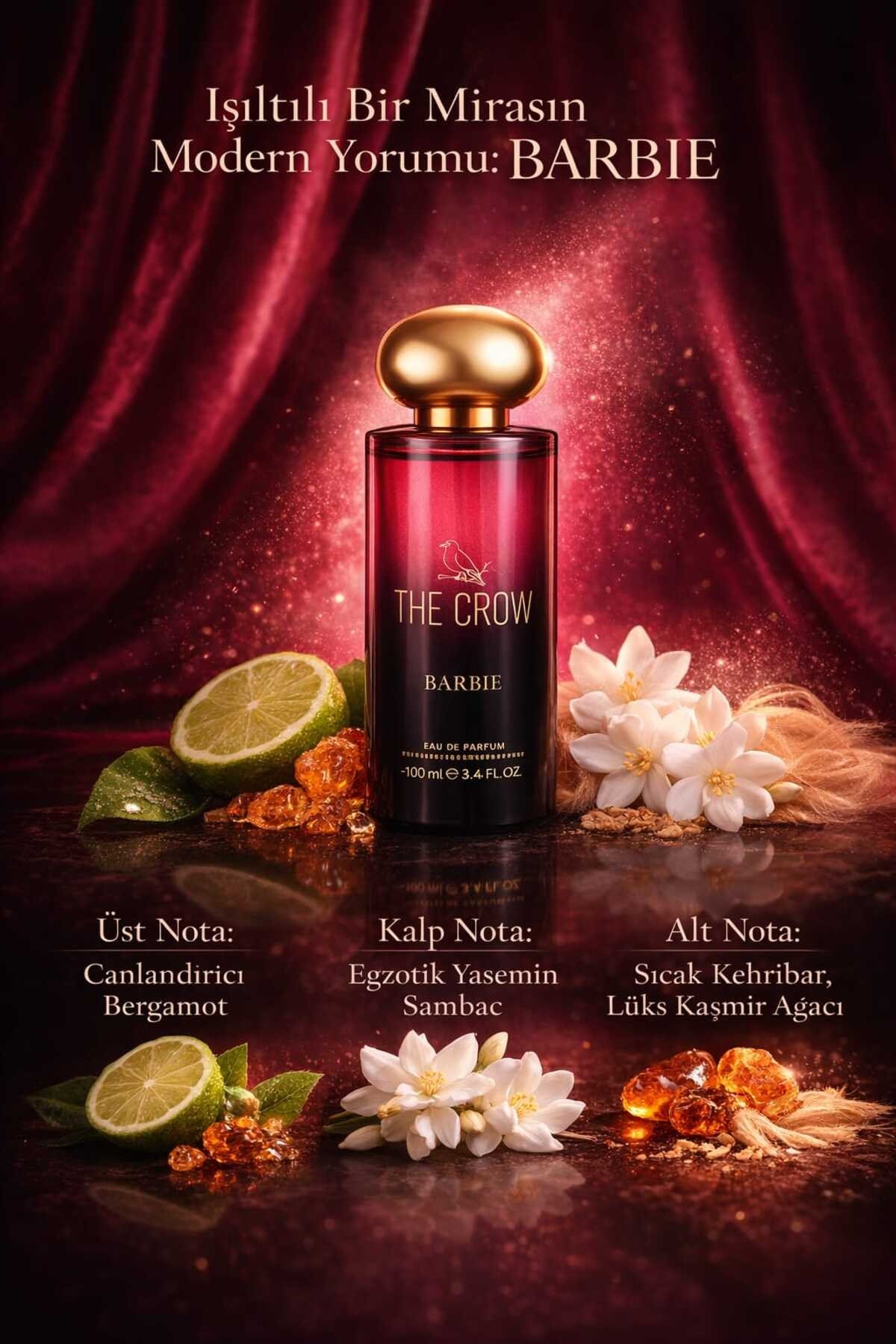 Barbie Kadın Parfüm 100ml Bergamot, Yasemin Sambac & Kaşmir Dokunuşlu Kalıcı EDP