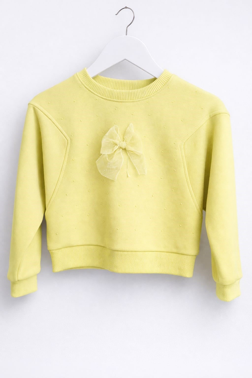 Little kız çocuk sweat/ yeşil-krem