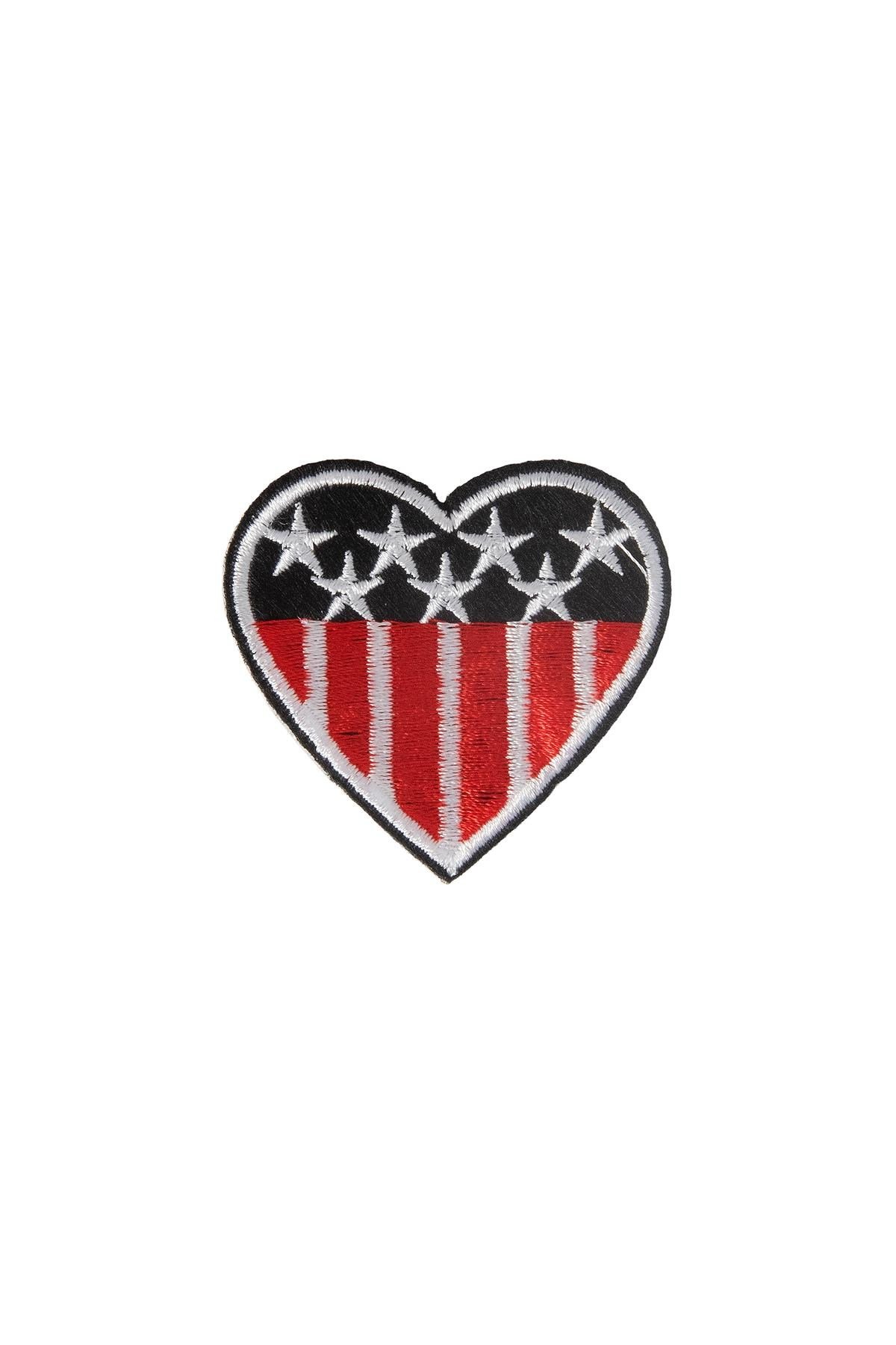 FUN PATCH - Heart- Yıldızlı Kalp Desen Yapışkanlı Yama