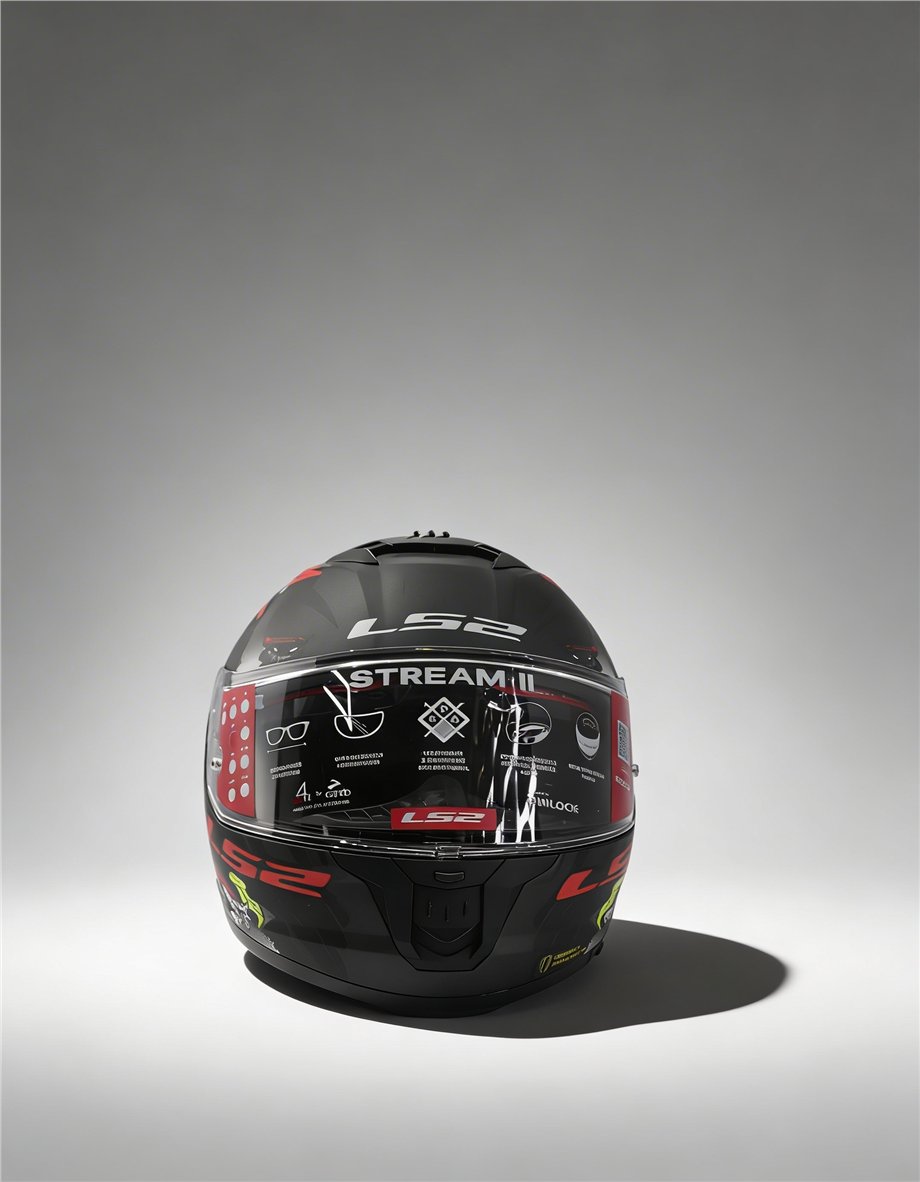 LS2 STREAM 2 A. MONKEY MAT SİYAH KASK-90499234