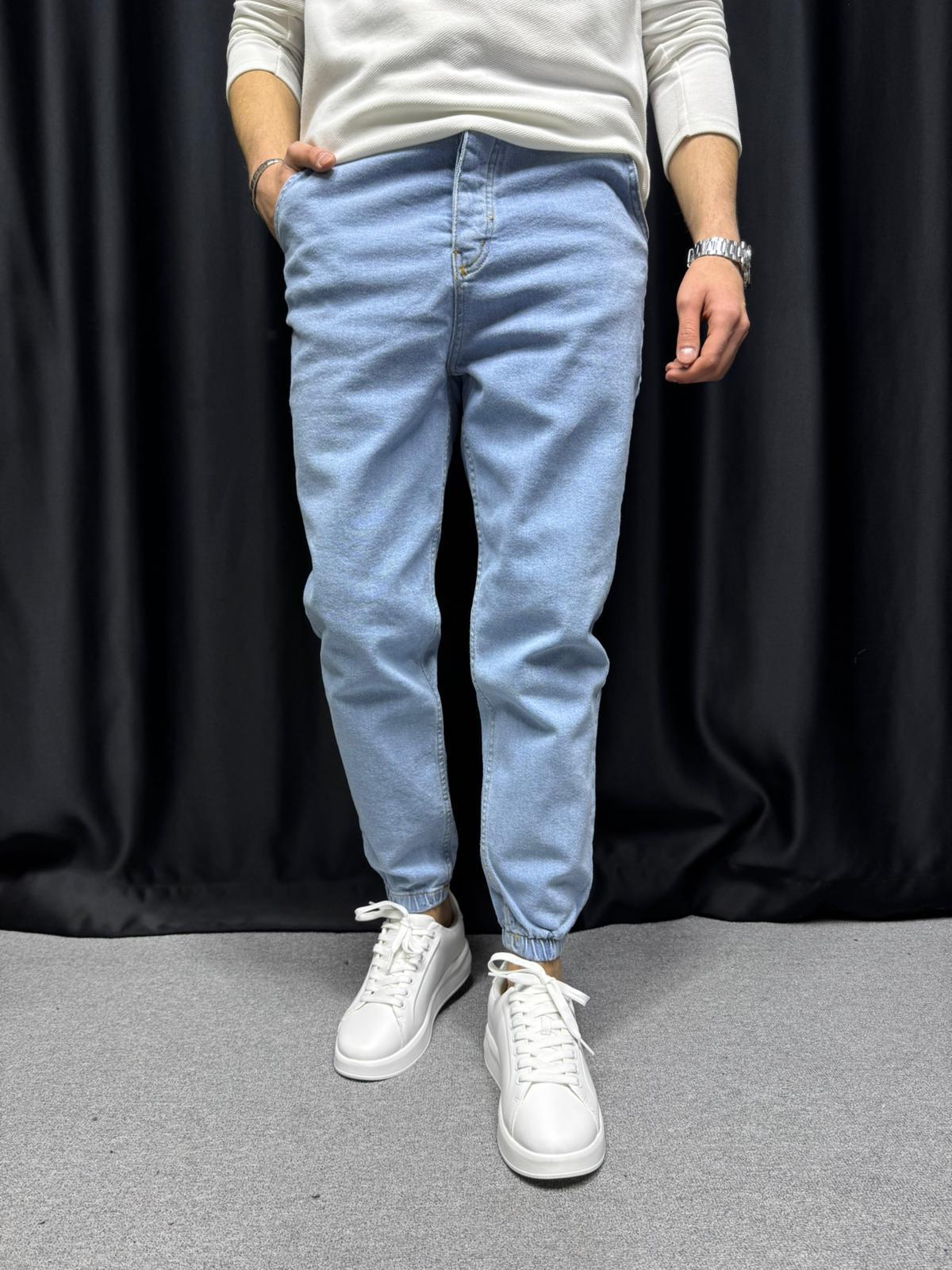 Dnt Likralı Jogger Pantolon Mavi