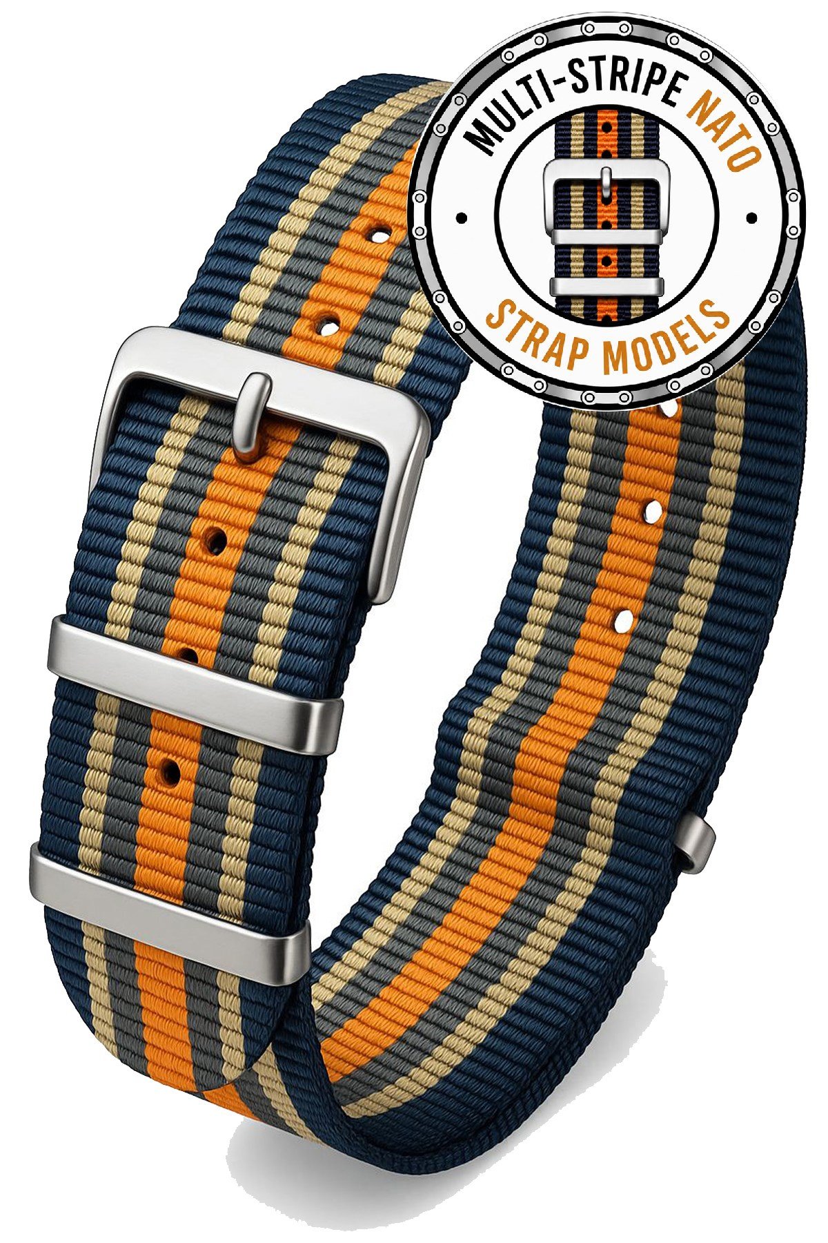 Nato Watch Band Strap MULTI STRIPE N32NYL3