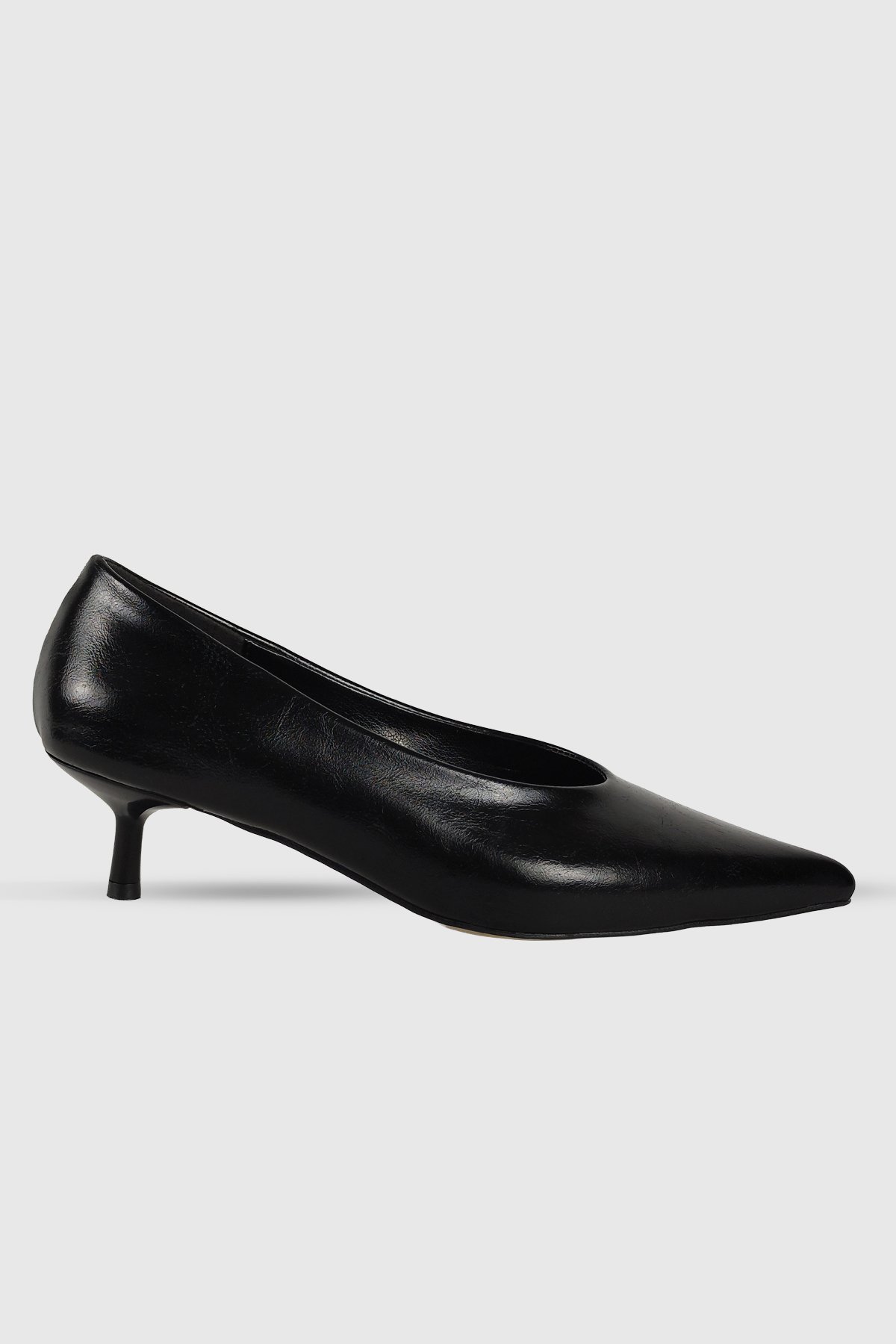 Clara Siyah Rustik Sivri Burun Kadın Stiletto