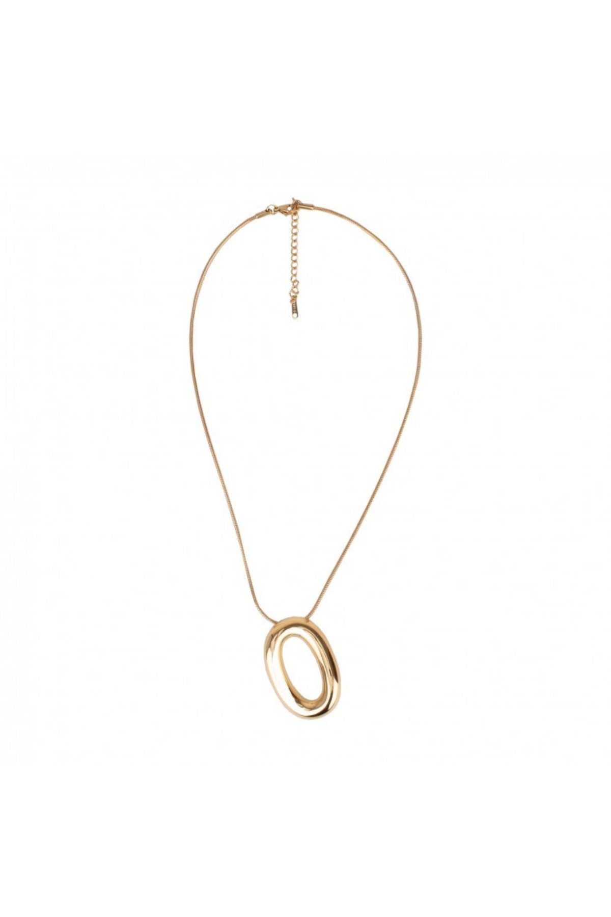Altın Oval Halka Kolye | Altın JS12744