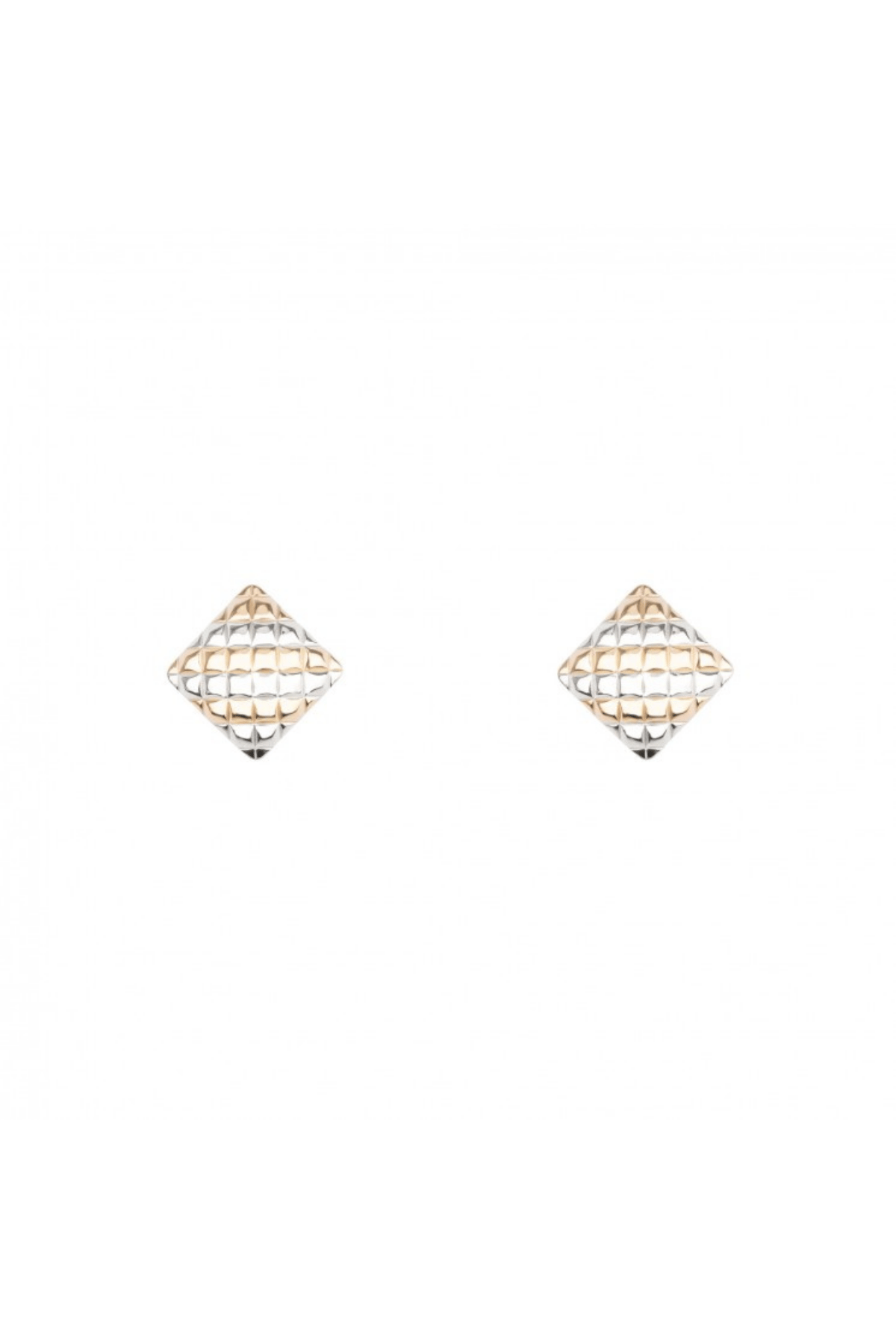 Modern Geometrik Şekilli Altın - Gümüş Küpe | Altın - Gümüş  JS12966