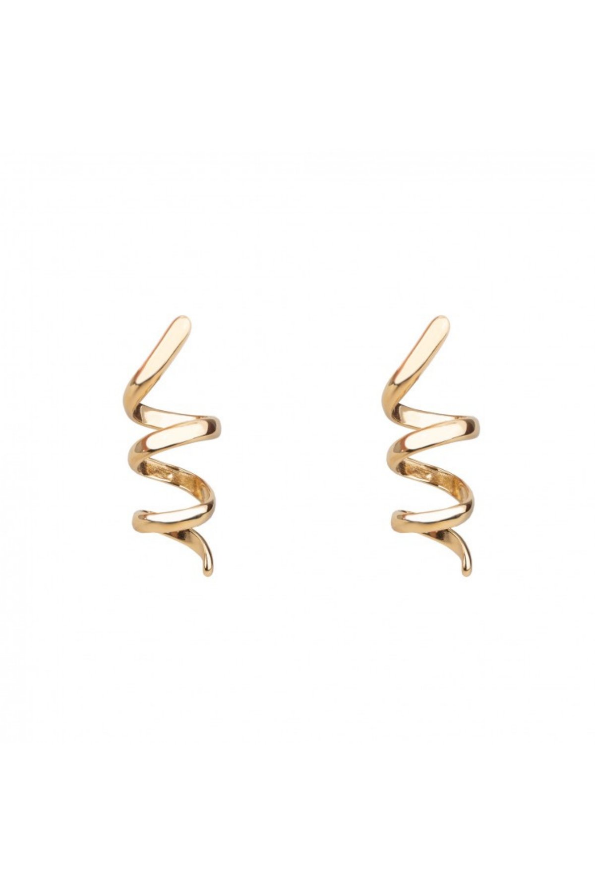 Spiral Tasarım Altın Küpe | Altın JS12961