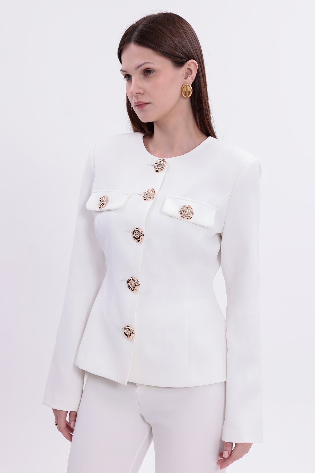White Amara Blazer