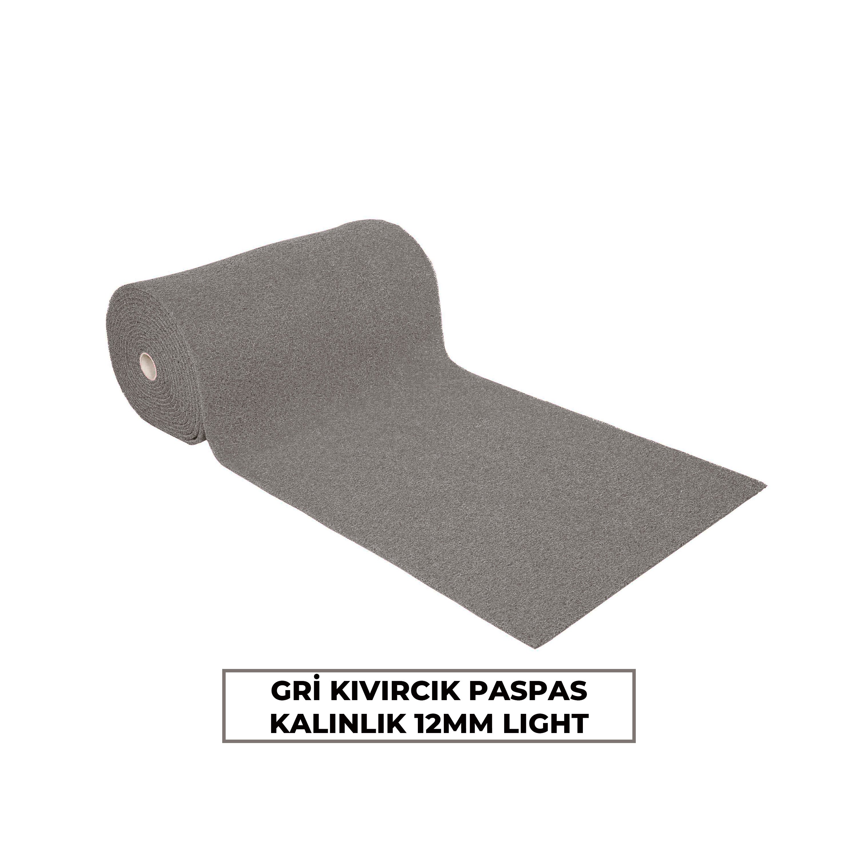 Gri Kıvırcık Paspas 12mm Light