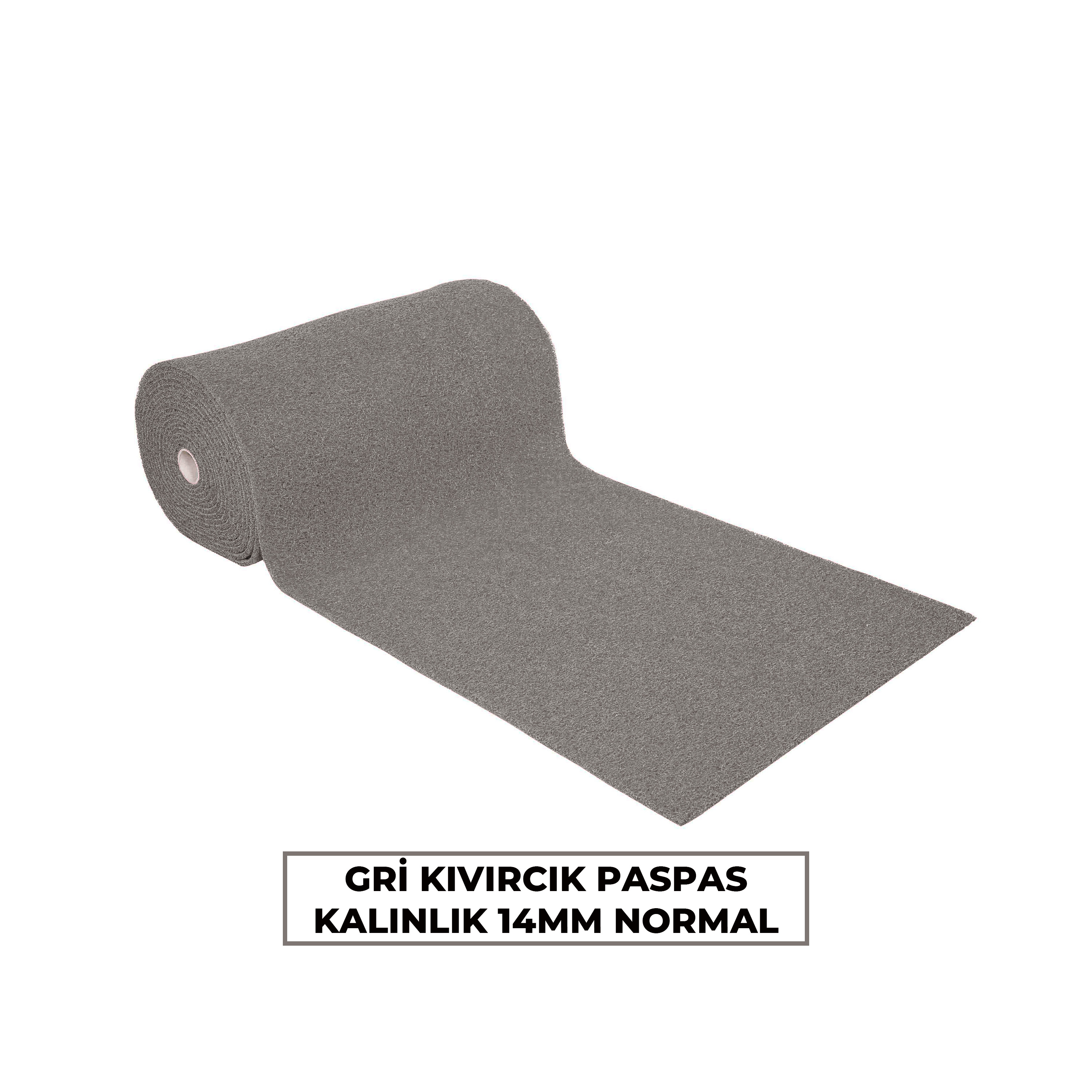Gri Kıvırcık Paspas 14mm Normal