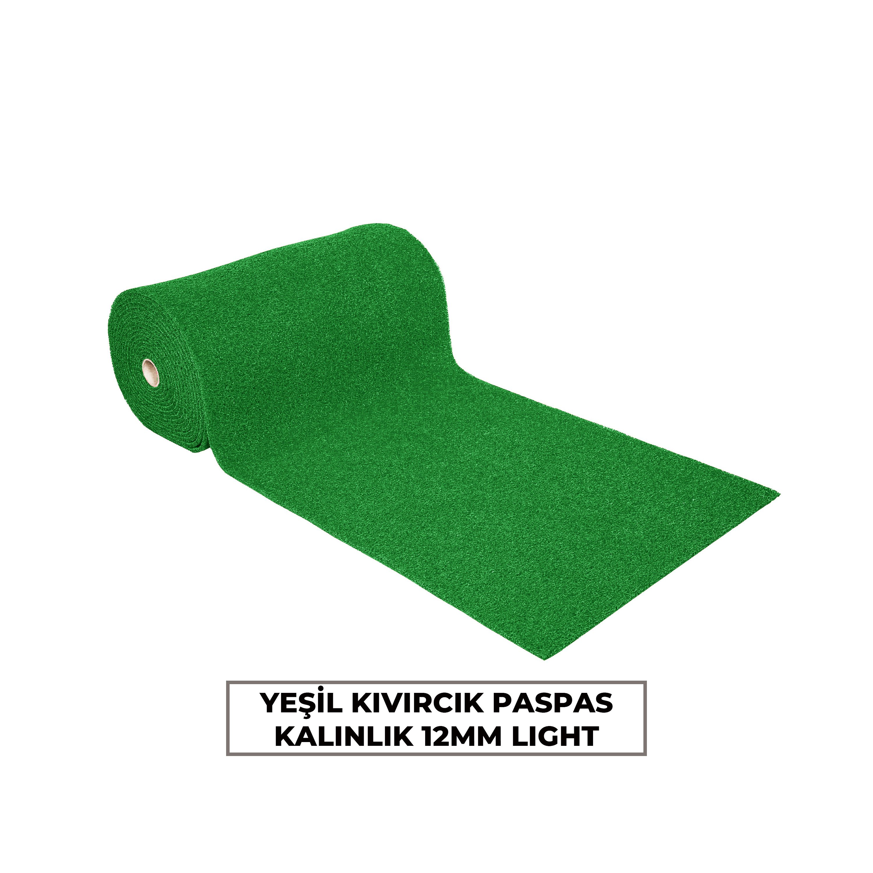Yeşil Kıvırcık Paspas 12mm Light