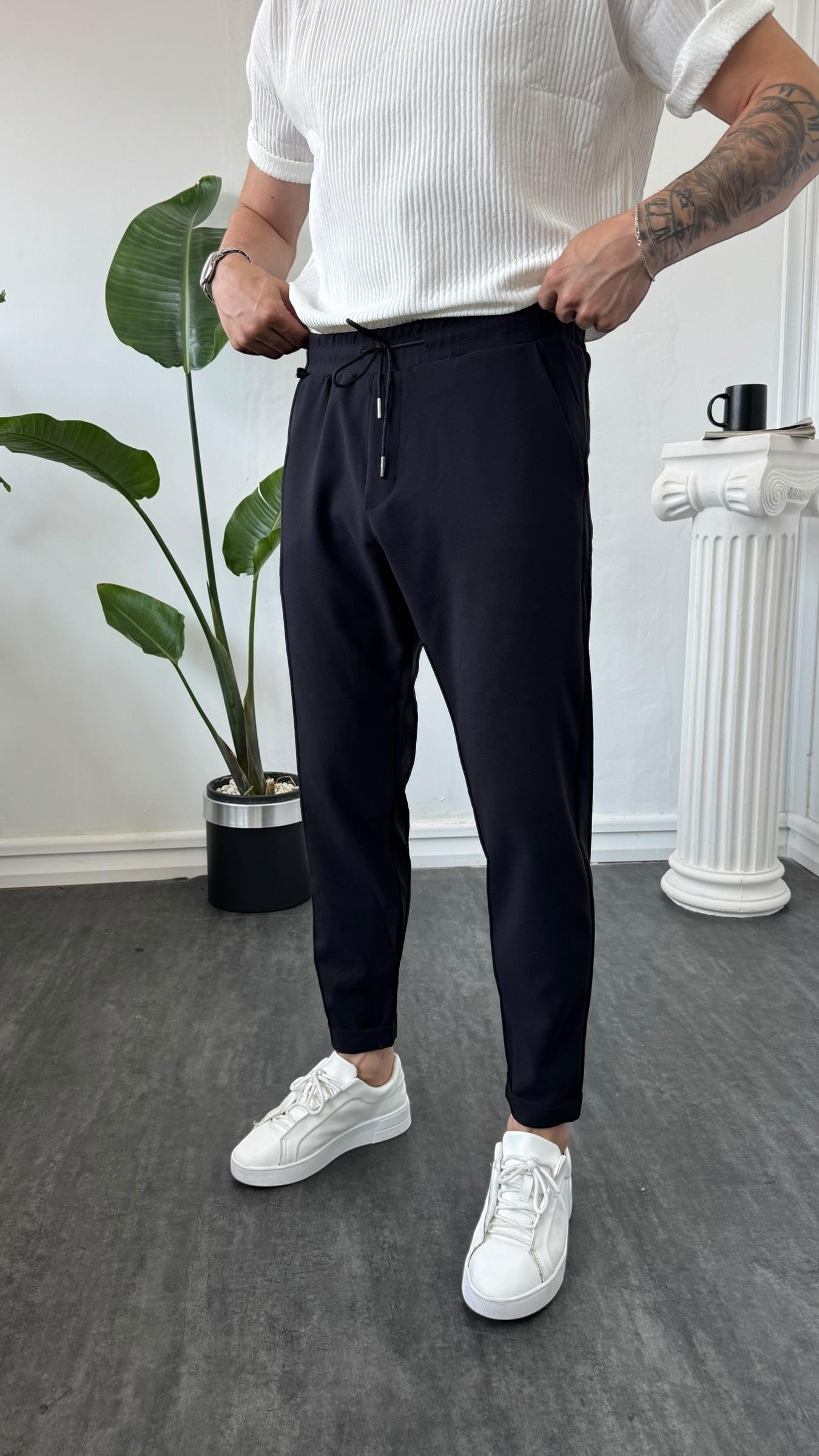 MR Duble Paça Jogger Siyah