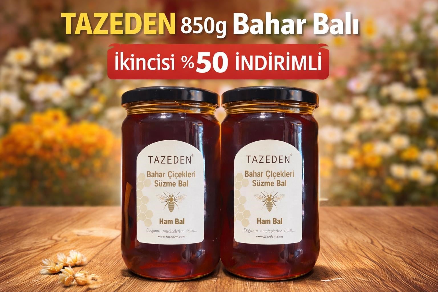 2 ADET 850g Bahar Balı