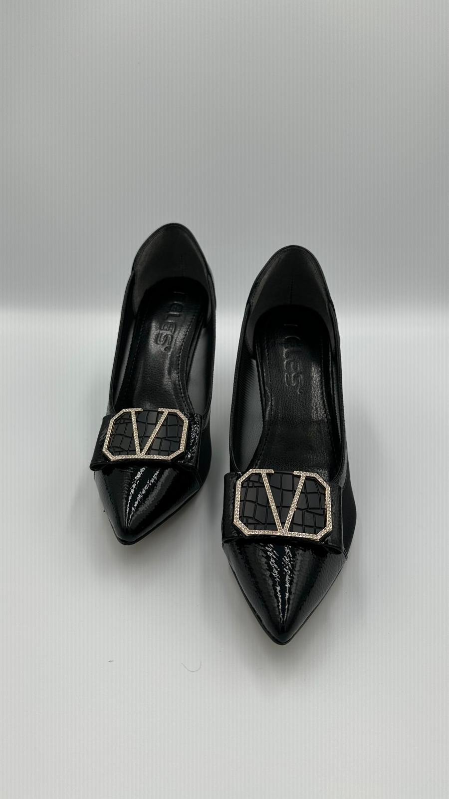 Siyah K Rugan Stiletto
