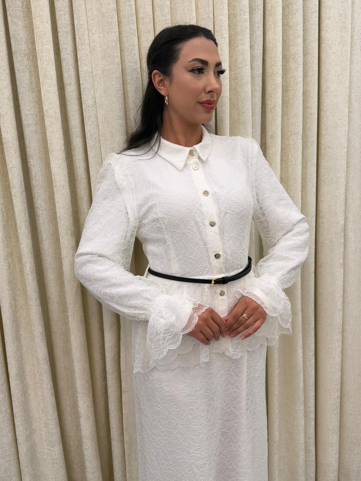 Beli Peplum Dantel Elbise
