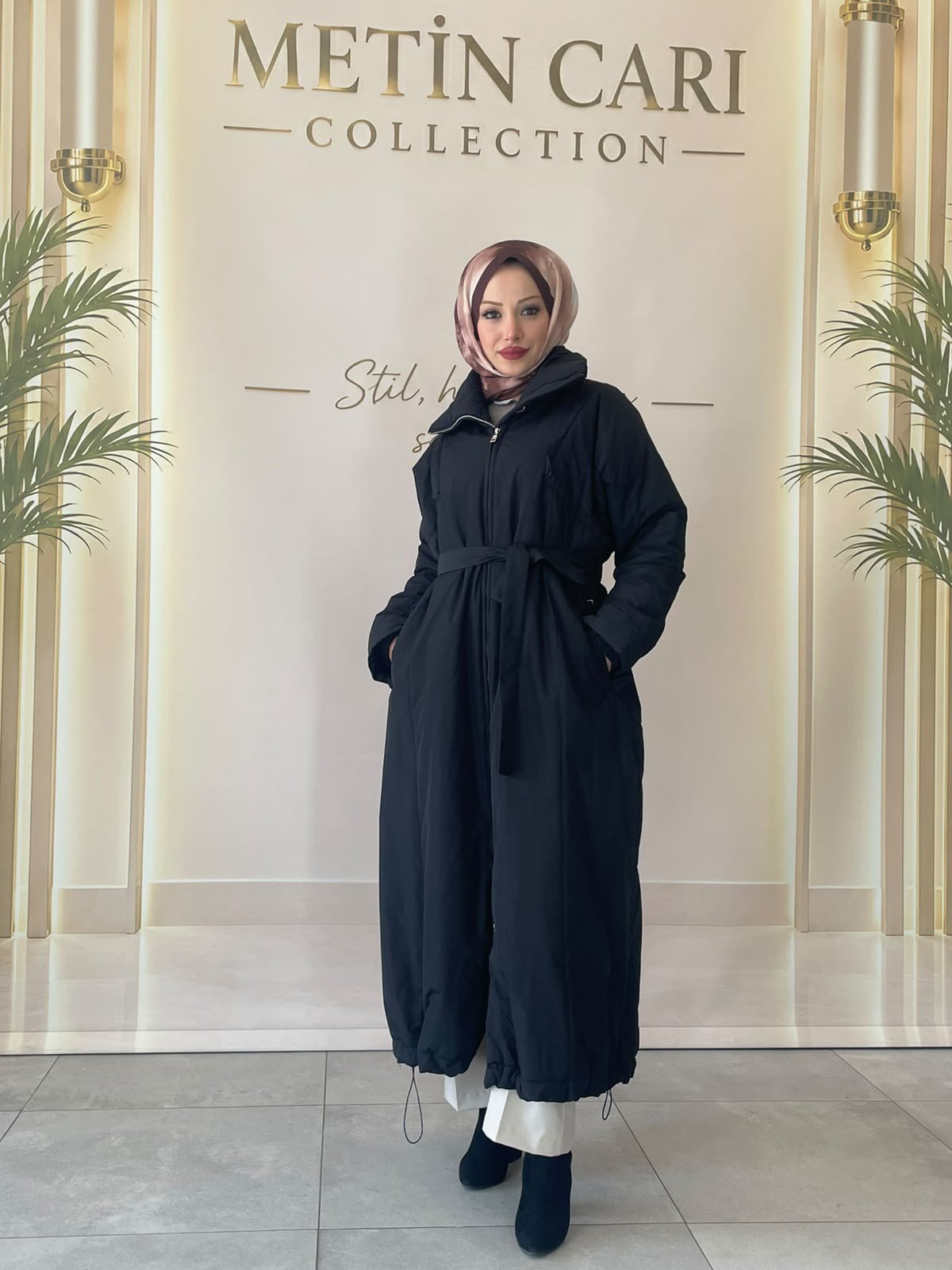 Misswhence Şişme Kaban  40502 Siyah 