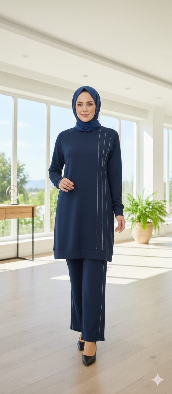 Taş İşlemeli Eşofman Takımı