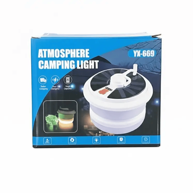 Güneş Enerjili Solar Kamp & Çadır Lambası-Büyük Boy