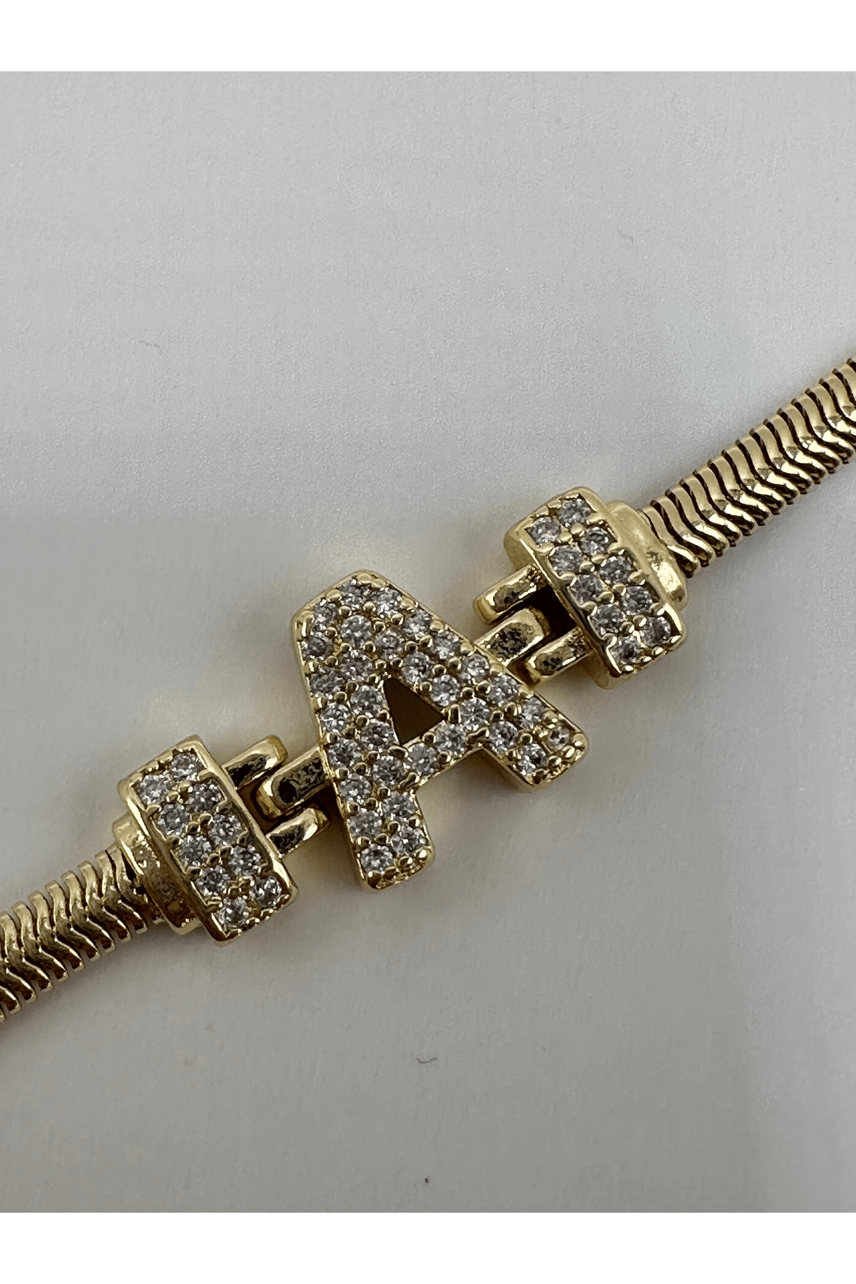 A Harfi 14k Kaplama Bileklik