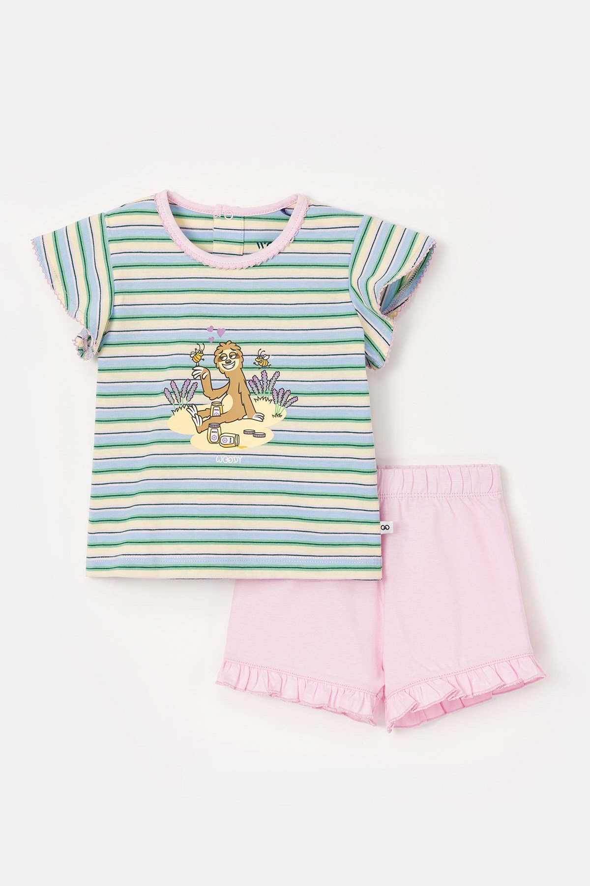 Pamuklu Kız Bebek Pijama