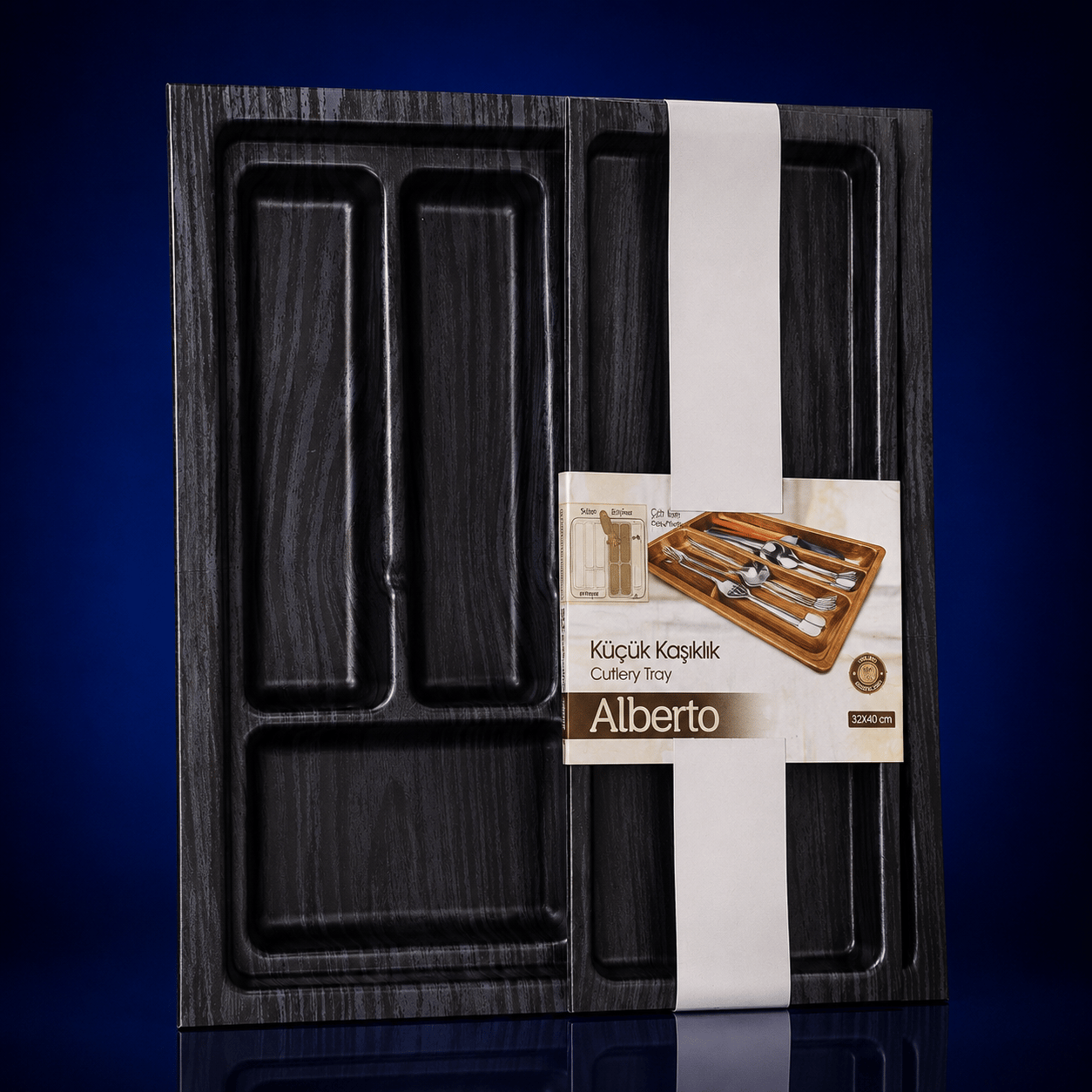AL-A136 AHŞAP - ALBERLO A136 KÜÇÜK KATLI KAŞIKLIK SÜRGÜLÜ AHŞAP DESEN*10