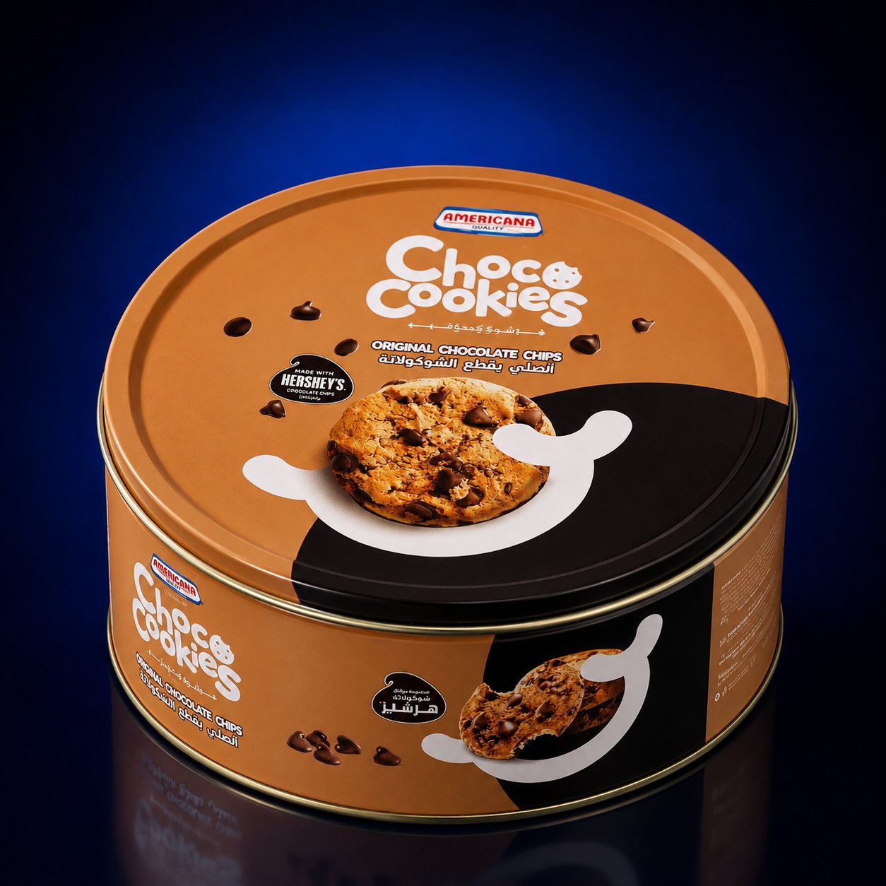 AMERICANA CHOCO COOKIES 500 GR METAL