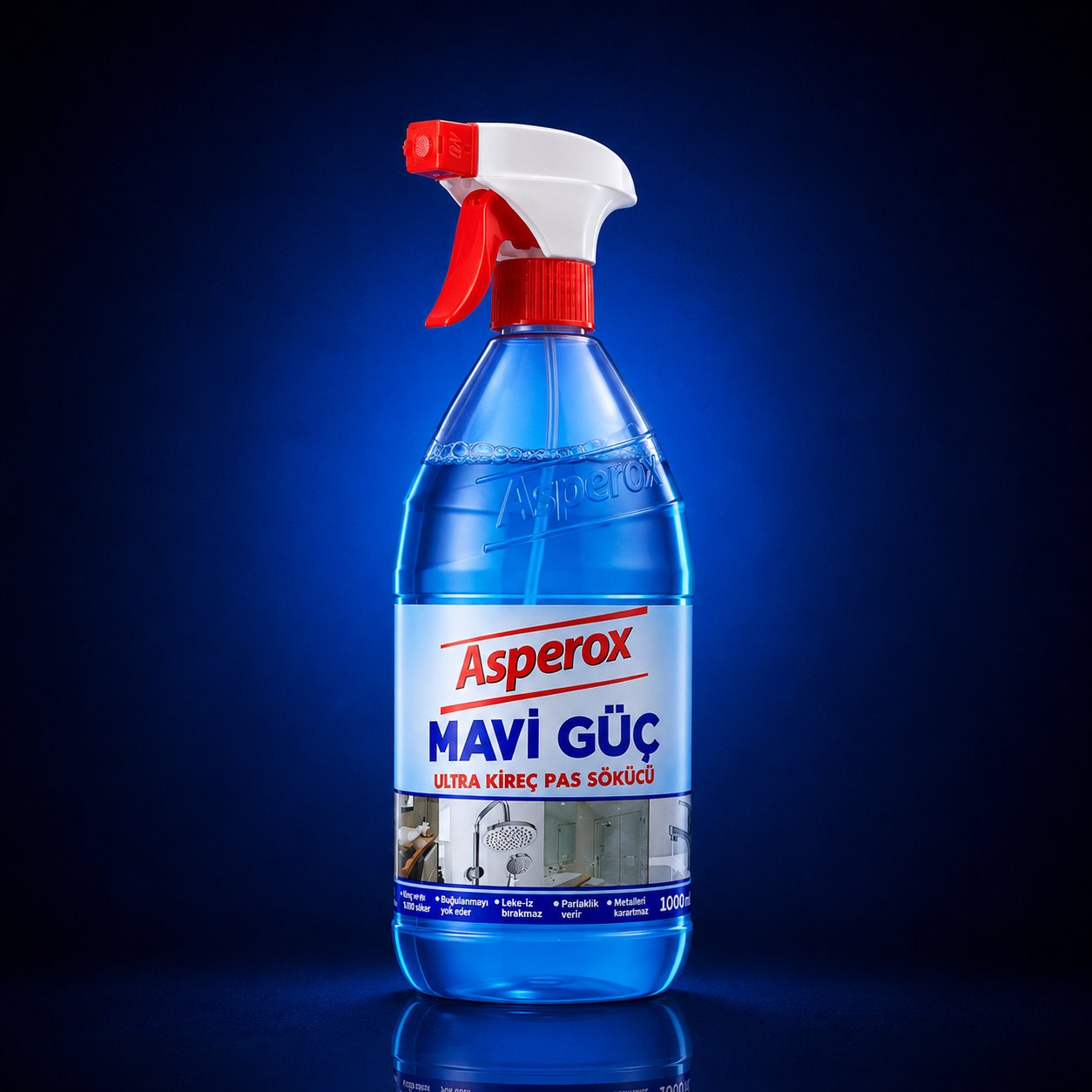 ASPEROX MAVİ GÜÇ 1000 ML ULTRA KREÇ ÇÖZÜCÜ ASP.0206