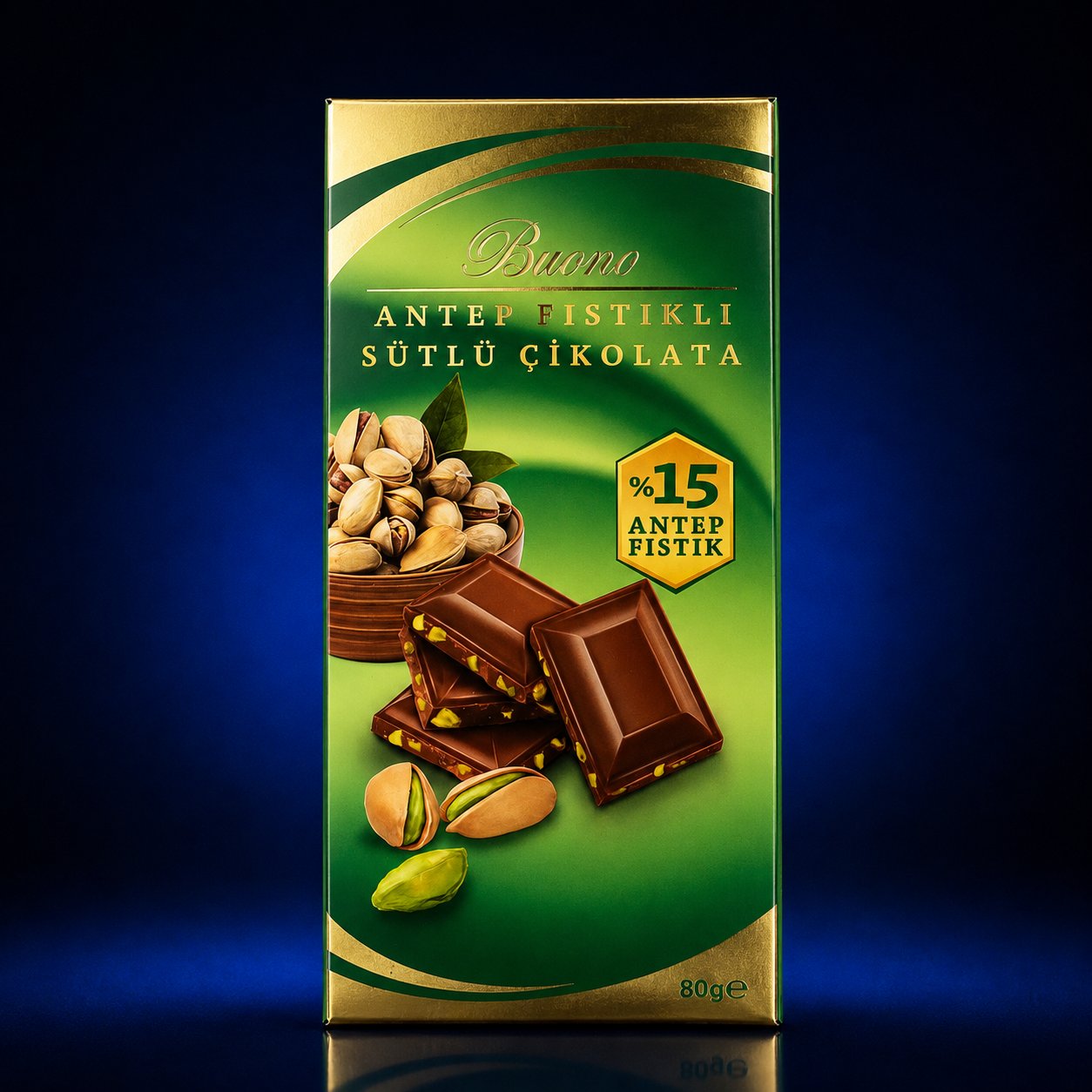 BUONO ANTIP FISTIKLI SUTLU CHIKOLATA 80 GR