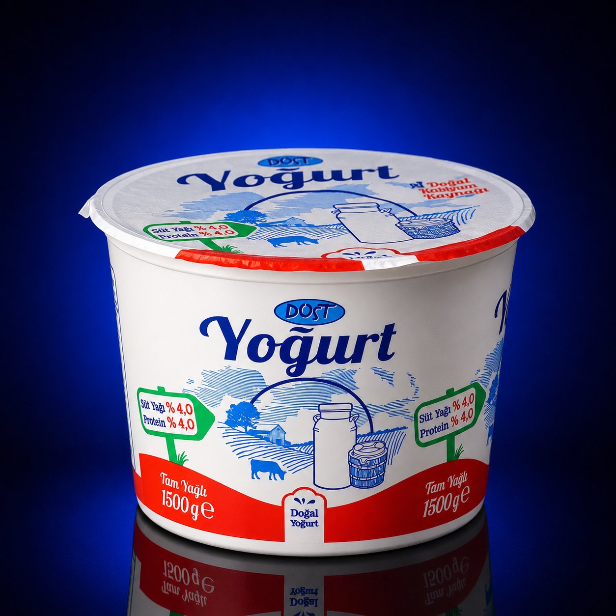 DOST YOĞURT TAM YAĞLI 1,5 KG