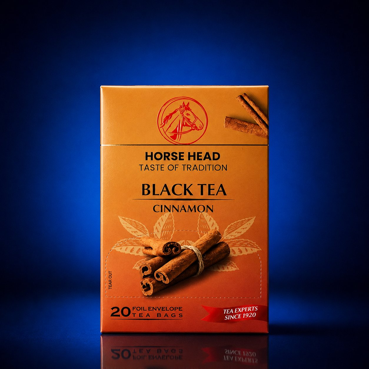 HORSE HEAD ÇAY BLACK TEA CINNAMON (KIRFA) 20 ZARF*24