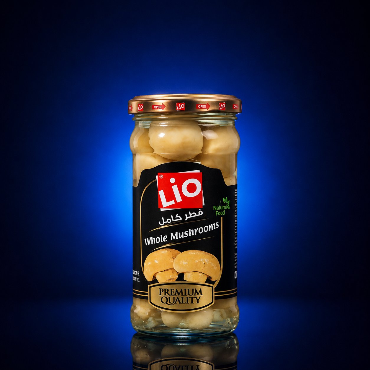 LİO WHOLE MUSHROOMS 350 GR CAM*12