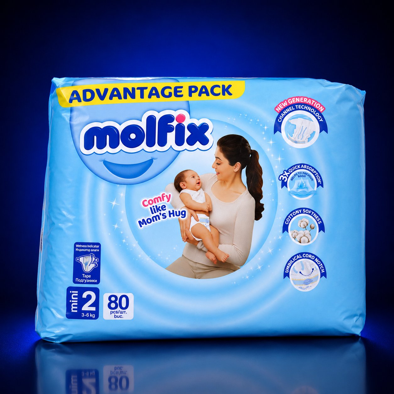 MOLFIX FIRSAT PKT 2 NO 80'Lİ BEBEK BEZİ*3
