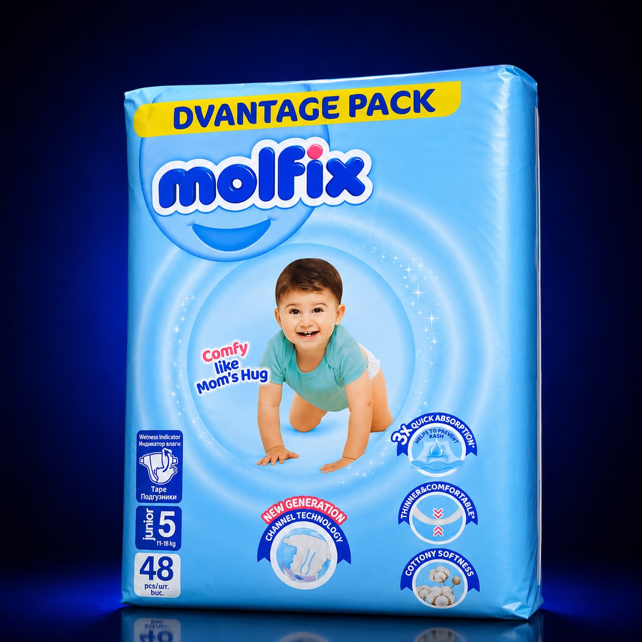 MOLFIX FIRSAT PKT5 NO 48'Lİ BEBEK BEZİ*3